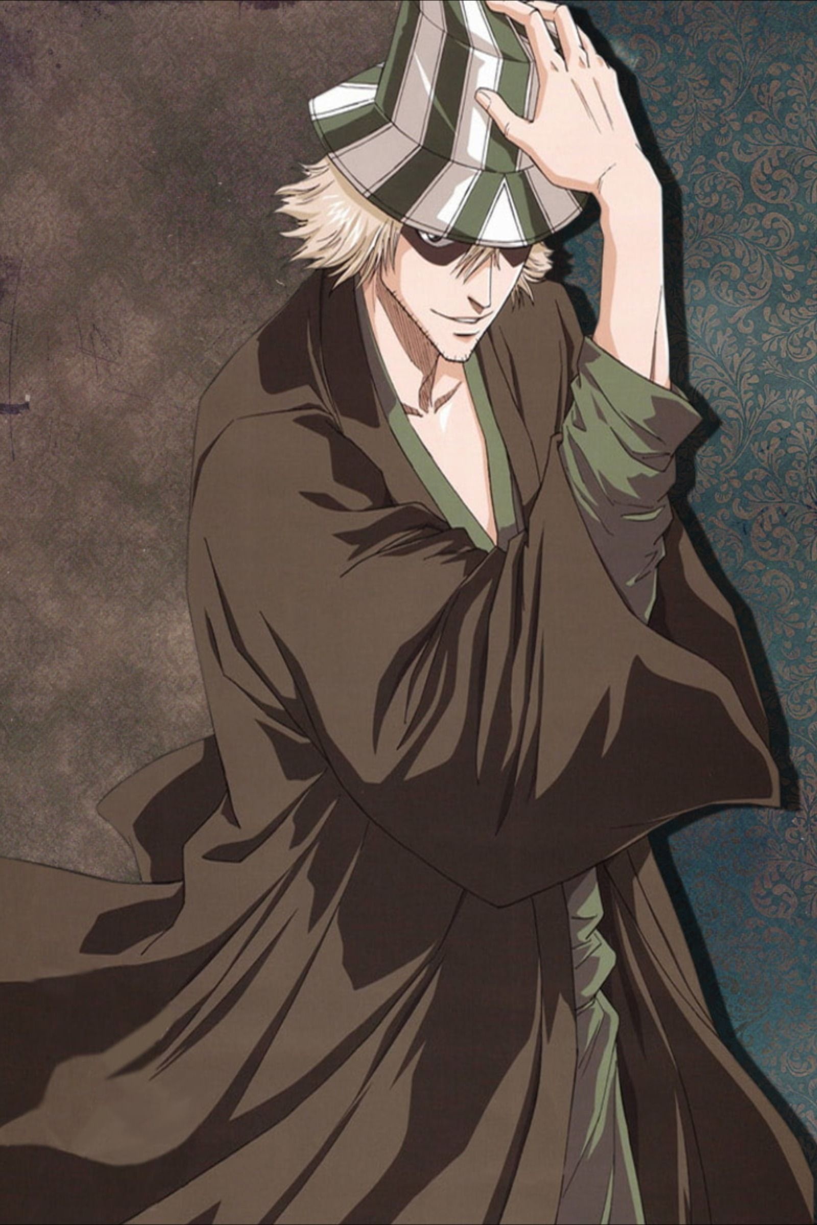 Urahara Kisuke, Cool anime character, Mysterious shop owner, Unique fashion sense, 1600x2400 HD Phone