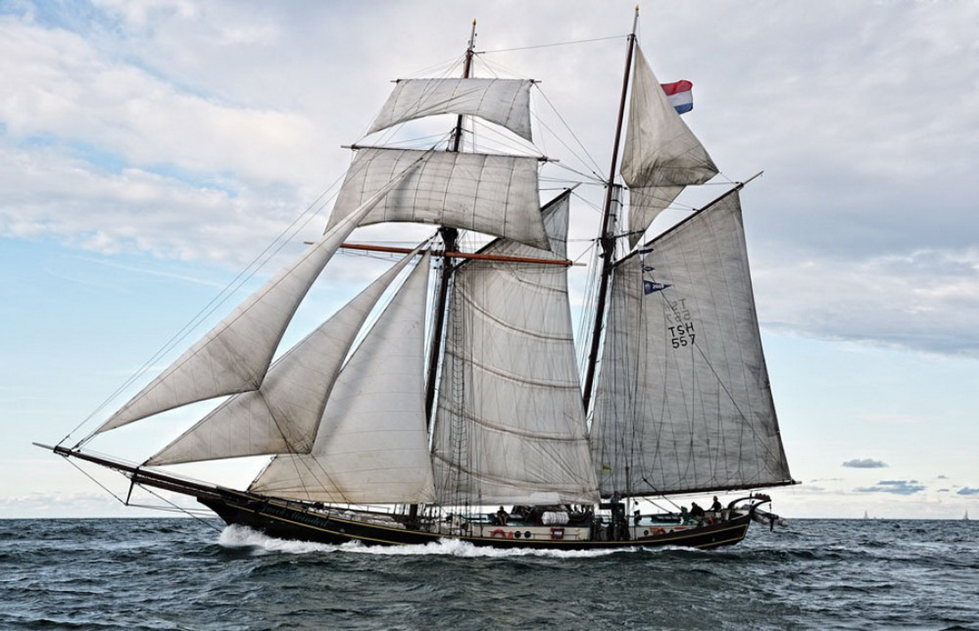 Topsail Schooner, Jacob Meindert Olivier, 2000x1290 HD Desktop