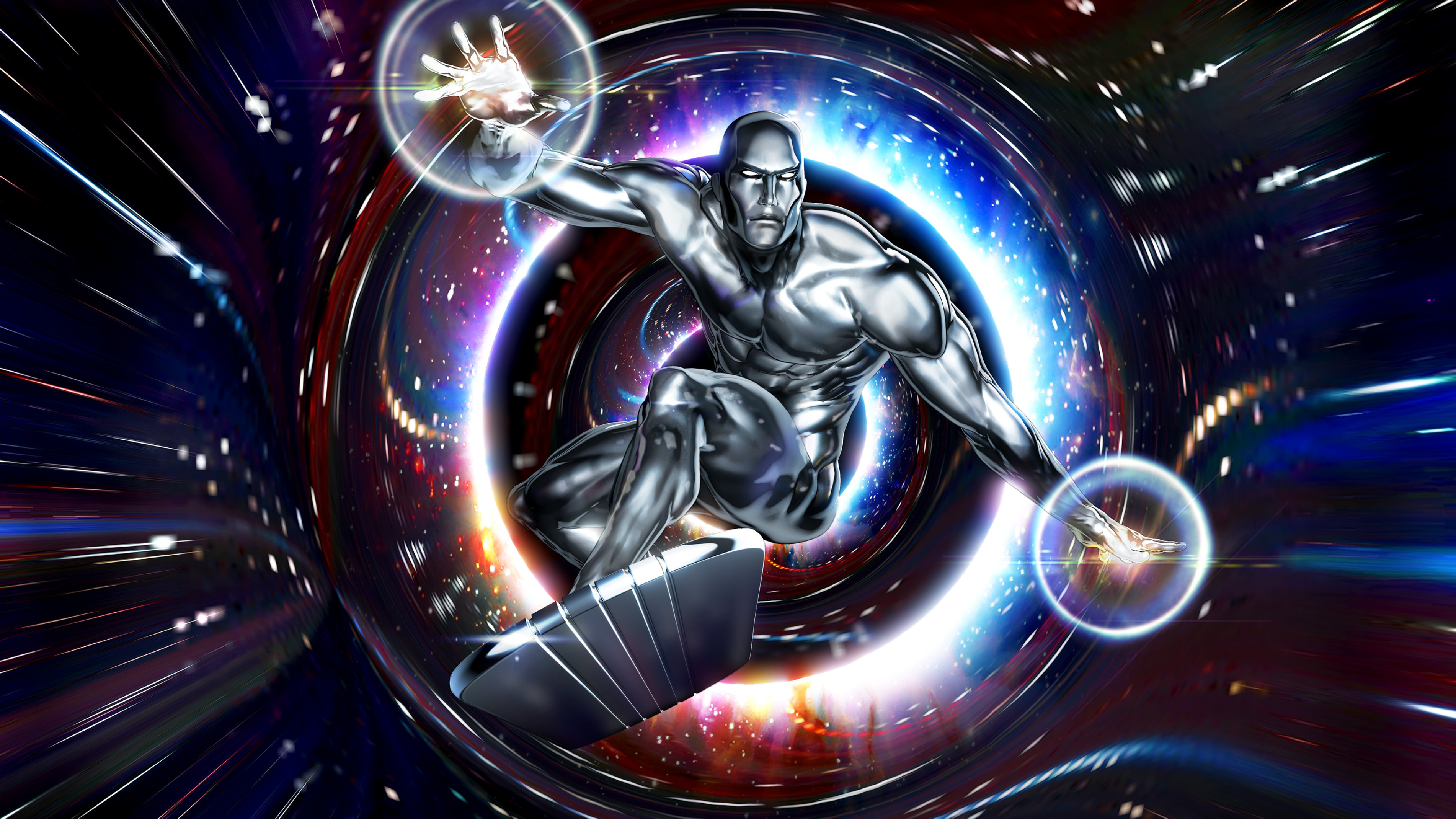 Silver Surfer fan art, ArtStation, 3810x2140 HD Desktop