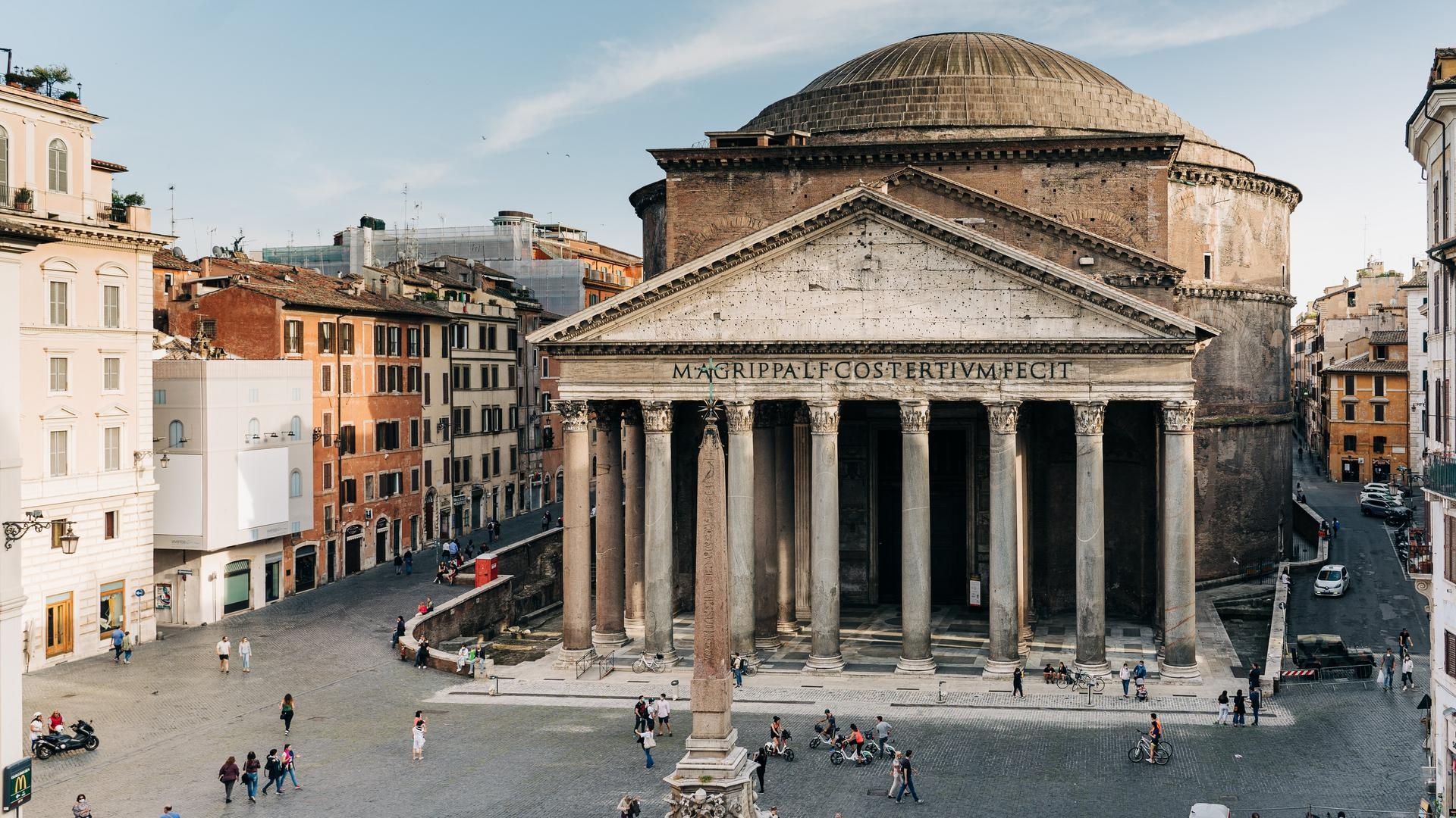 Pantheon, Temple, All gods, Monolithic dome, 1920x1080 Full HD Desktop