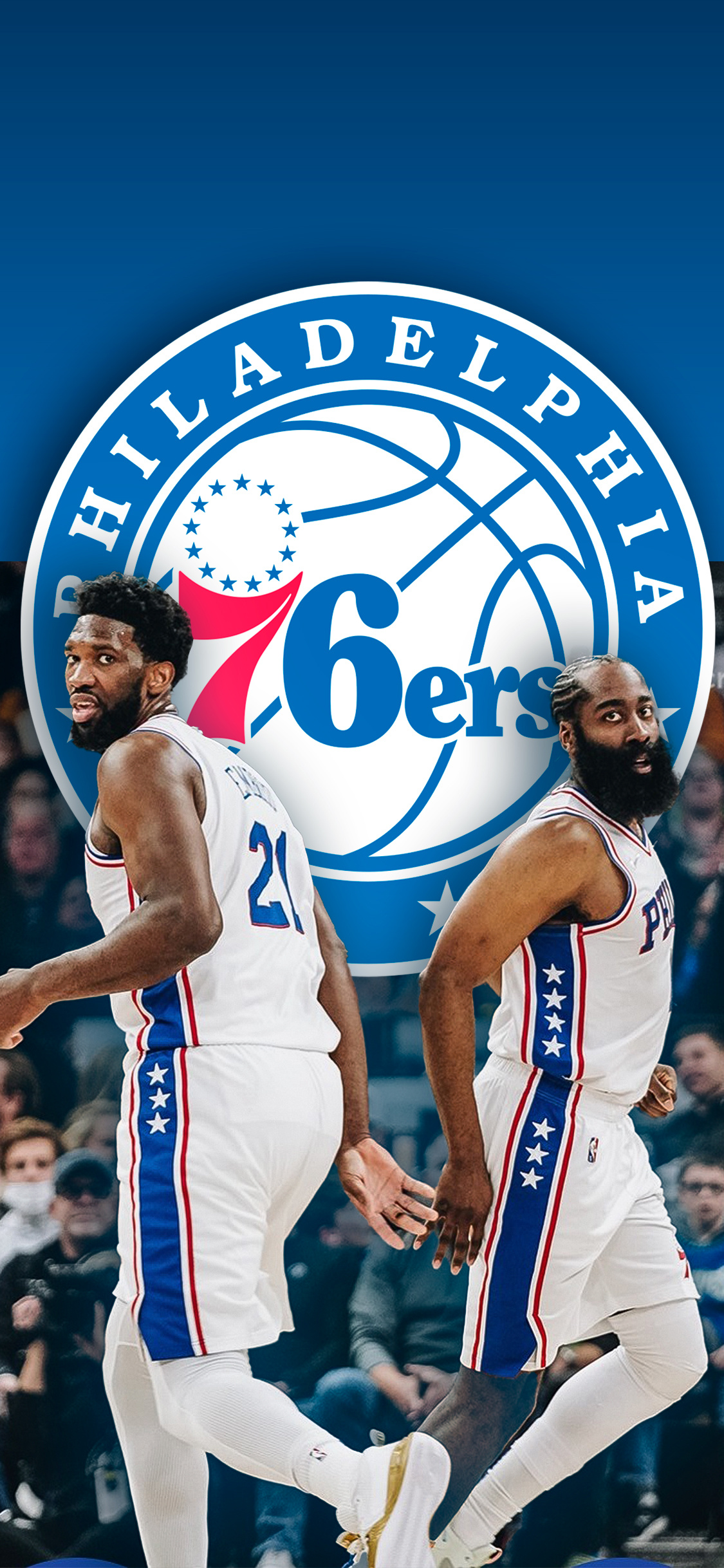 Joel Embiid, James Harden Wallpaper, 1130x2440 HD Phone