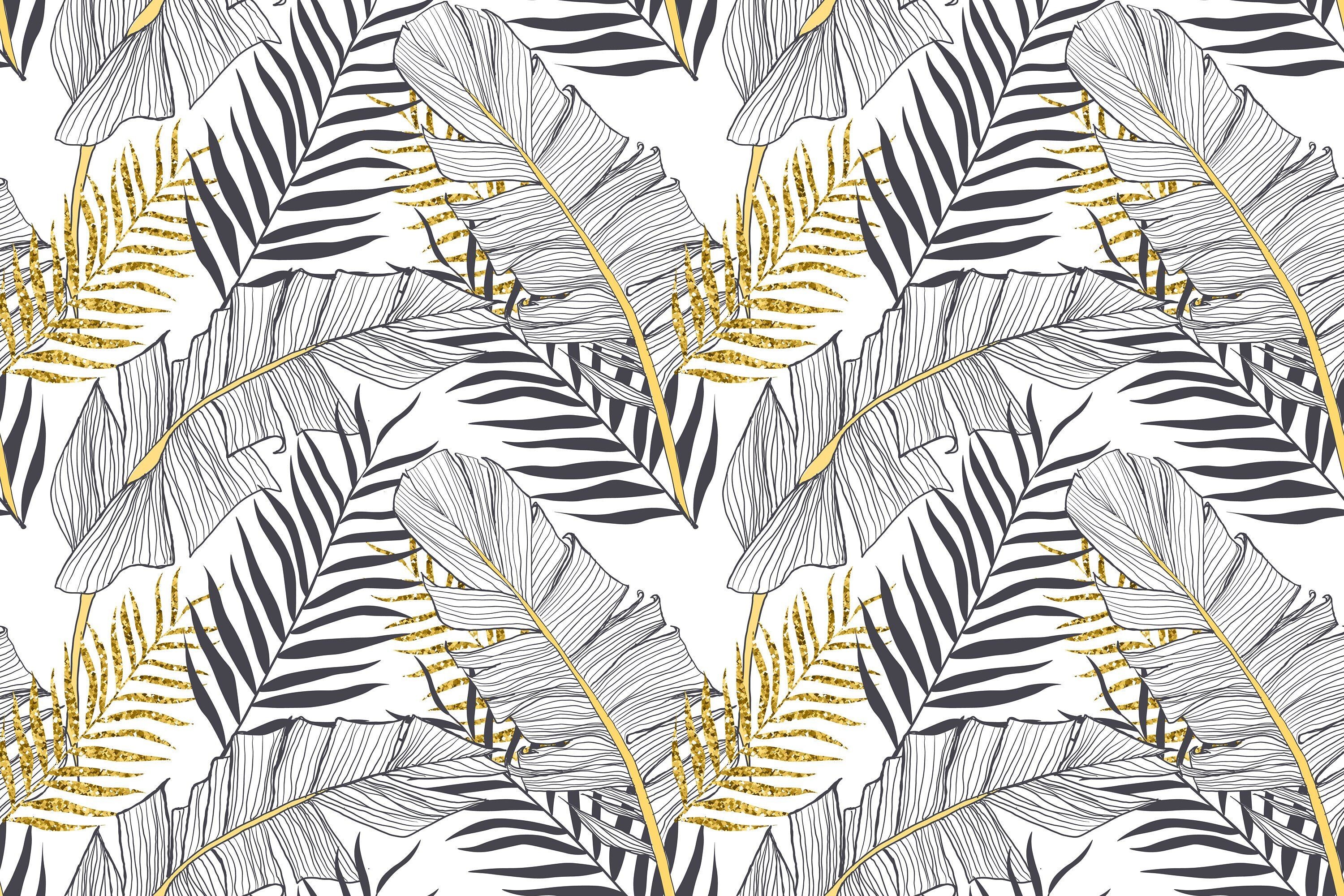 Palm, Gold Leaf Wallpaper, 3000x2000 HD Desktop