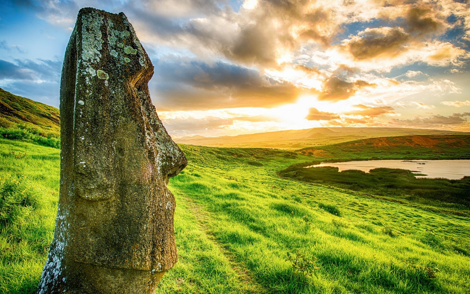 Easter Island, Moai Wallpaper, 1920x1200 HD Desktop