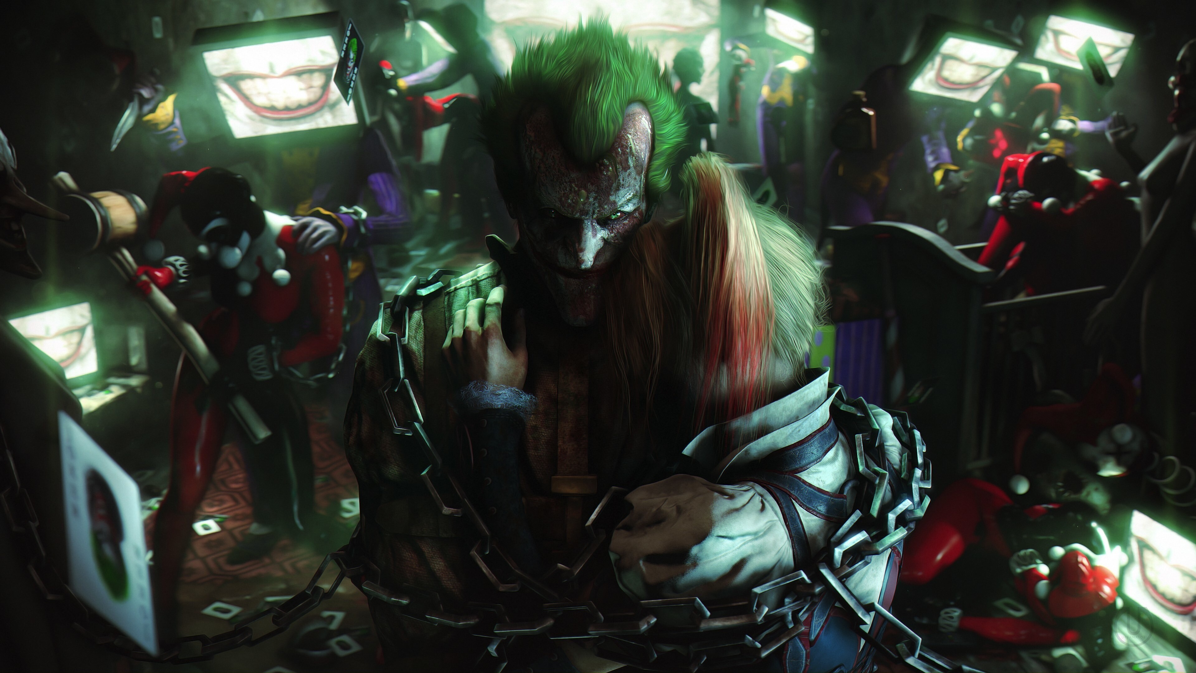 Batman: Arkham City, Joker villain, 4K wallpaper, Immersive gaming experience, 3840x2160 4K Desktop