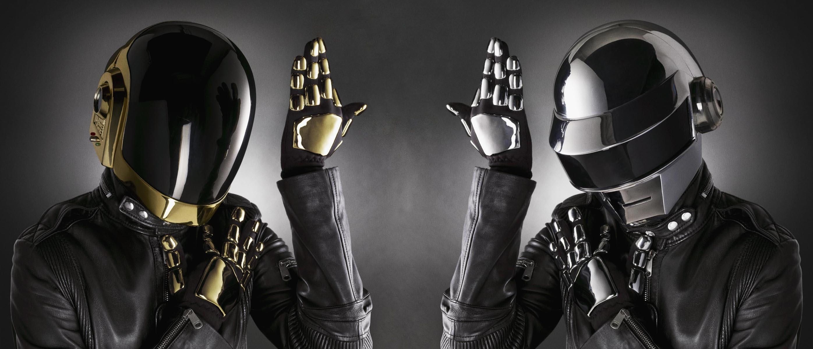 Daft Punk, Viva le Daft Punk, Fan art, Tribute artwork, 2800x1200 Dual Screen Desktop