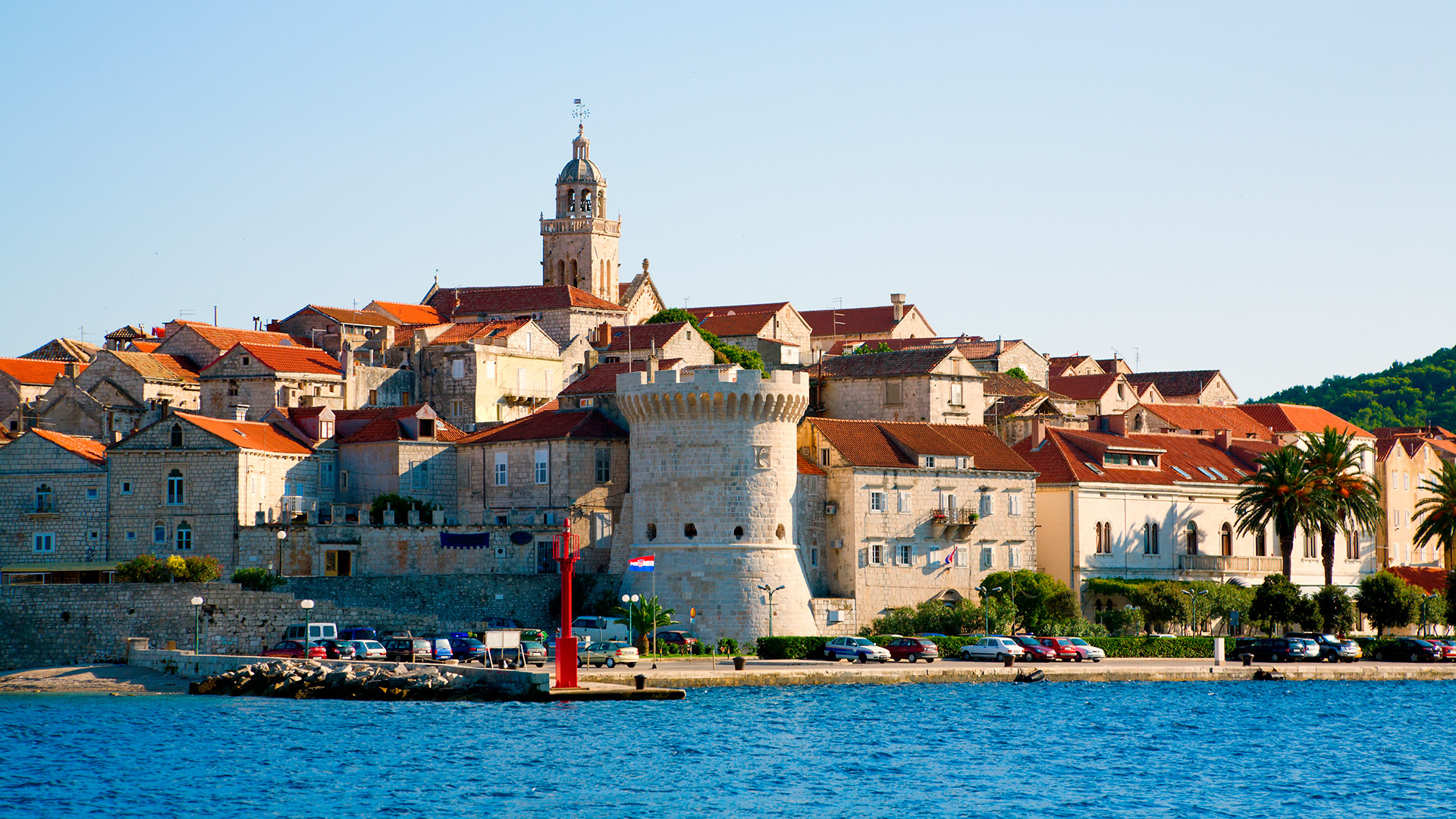 Korcula, Sailing routes, Croatian islands, Coastal beauty, 1920x1080 Full HD Desktop