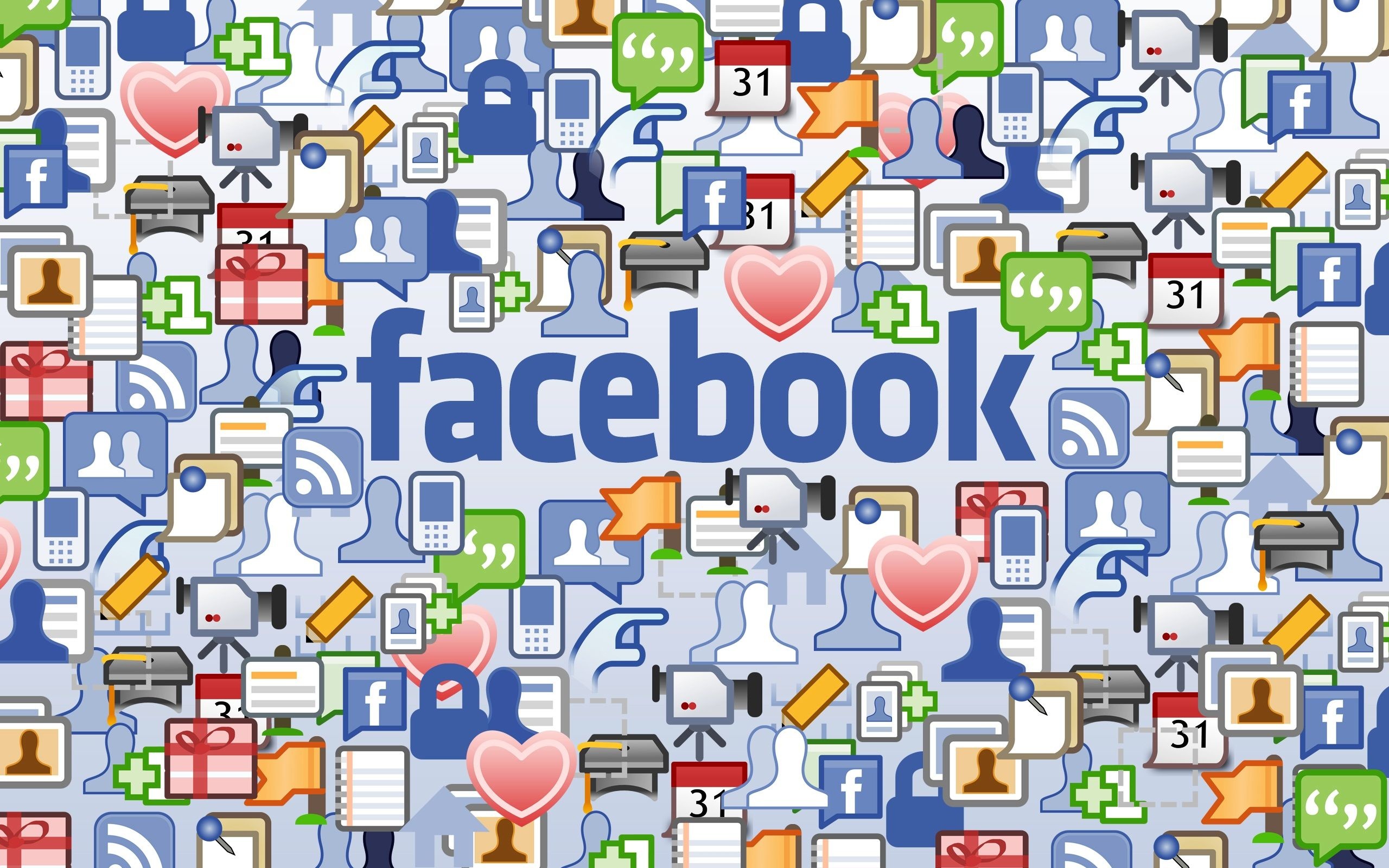 Facebook logo, Branding, Social media, Icon, 2560x1600 HD Desktop