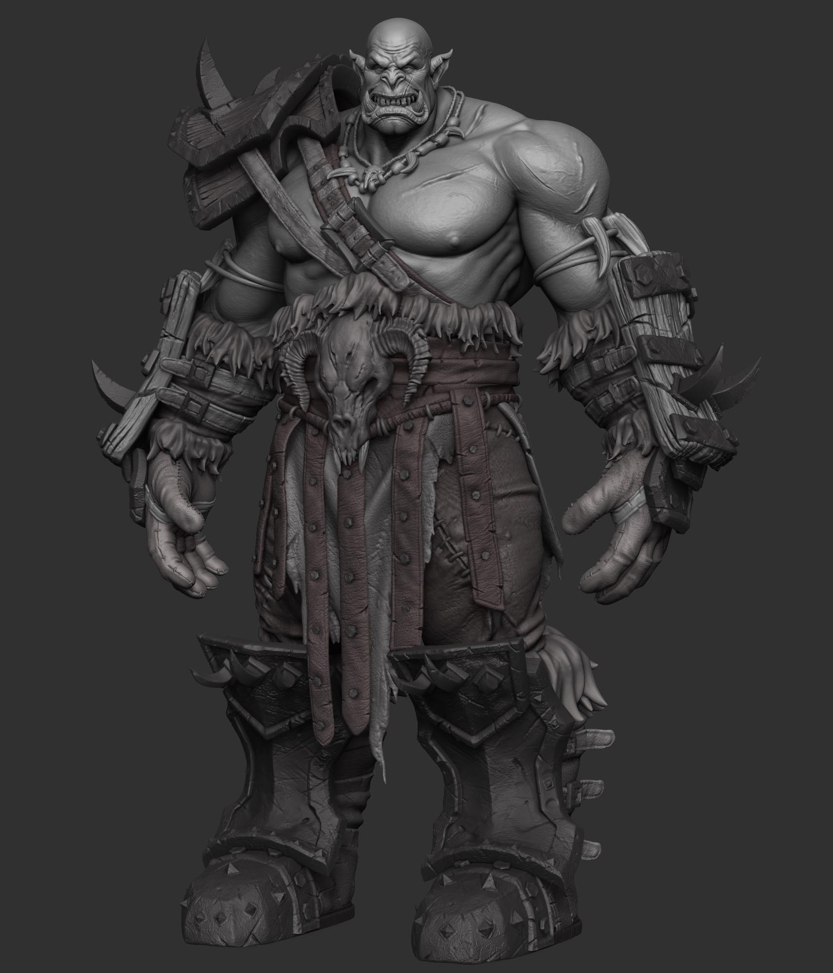 Orc ZBrushCentral, Digital art, Unique design, Creative display, 1720x2000 HD Phone