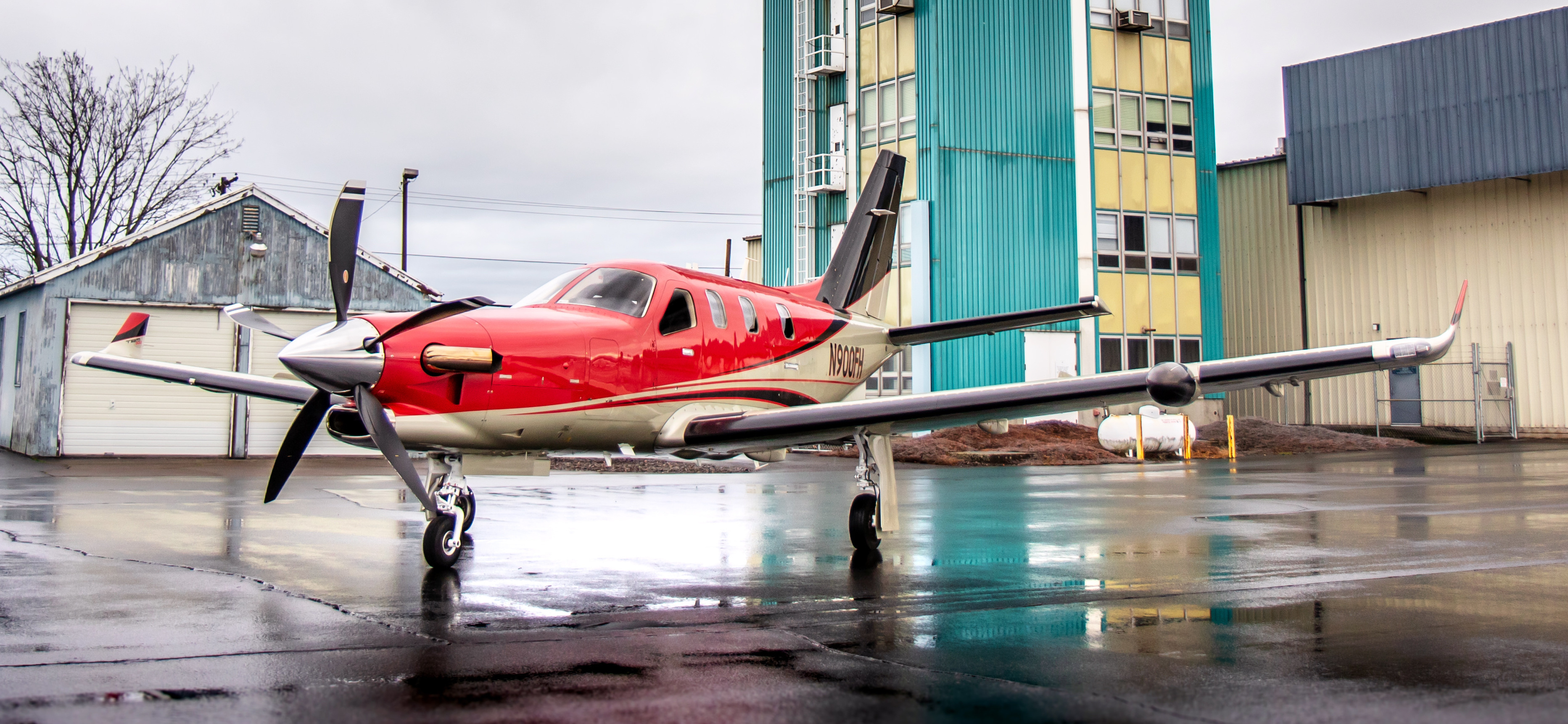 EADS Socata travels, Socata TBM 900, High-performance aircraft, Private plane, 3730x1730 Dual Screen Desktop