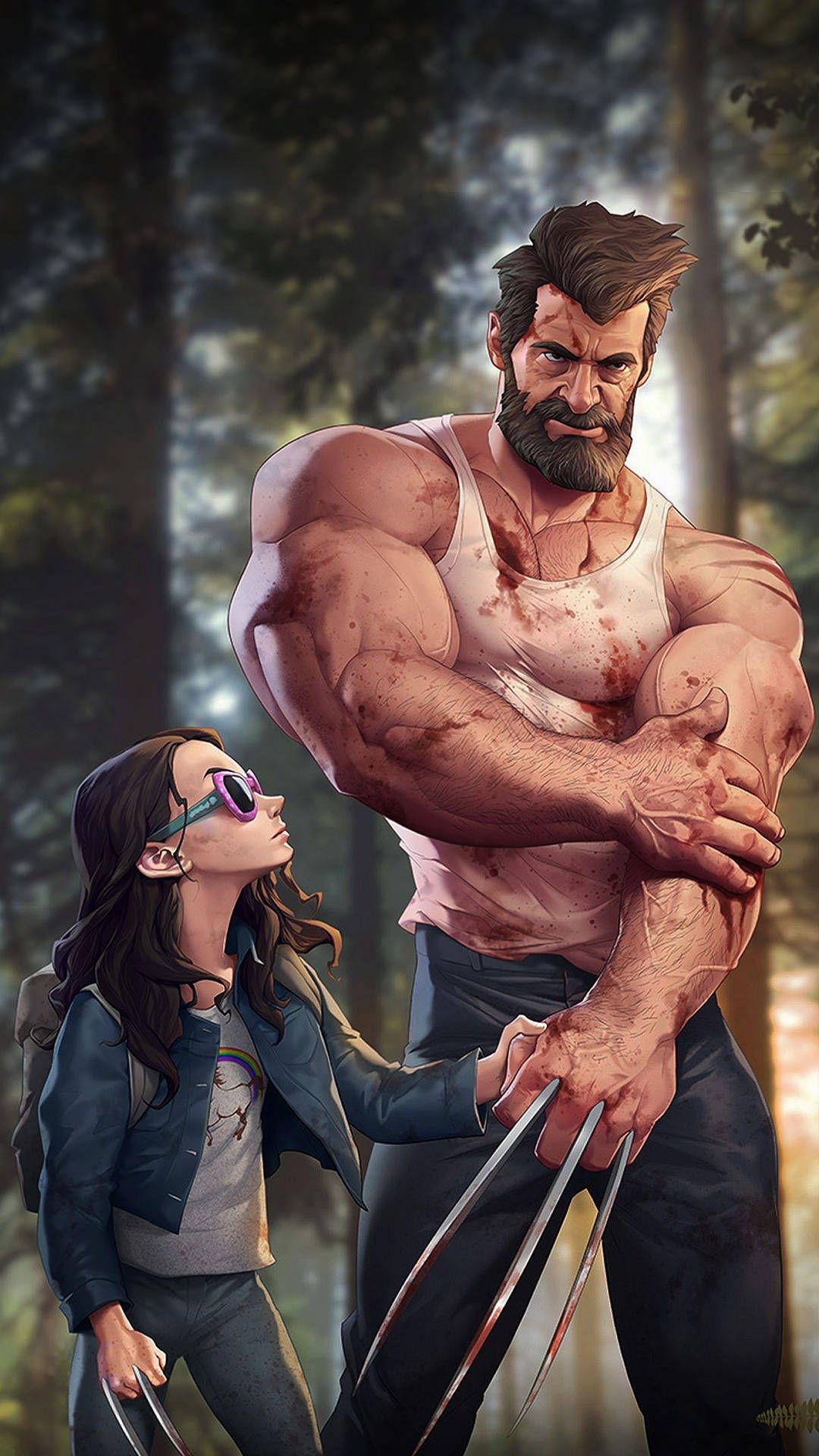 Laura (X-Men), Marvel wallpaper, Superman wallpaper, Wolverine, 1080x1920 Full HD Phone