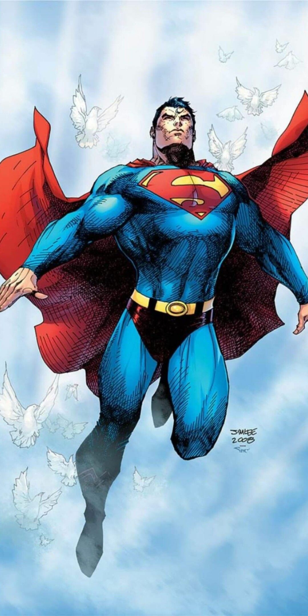 Superman, Jim Lee, Superman art, Jim Lee art, 1080x2160 HD Phone