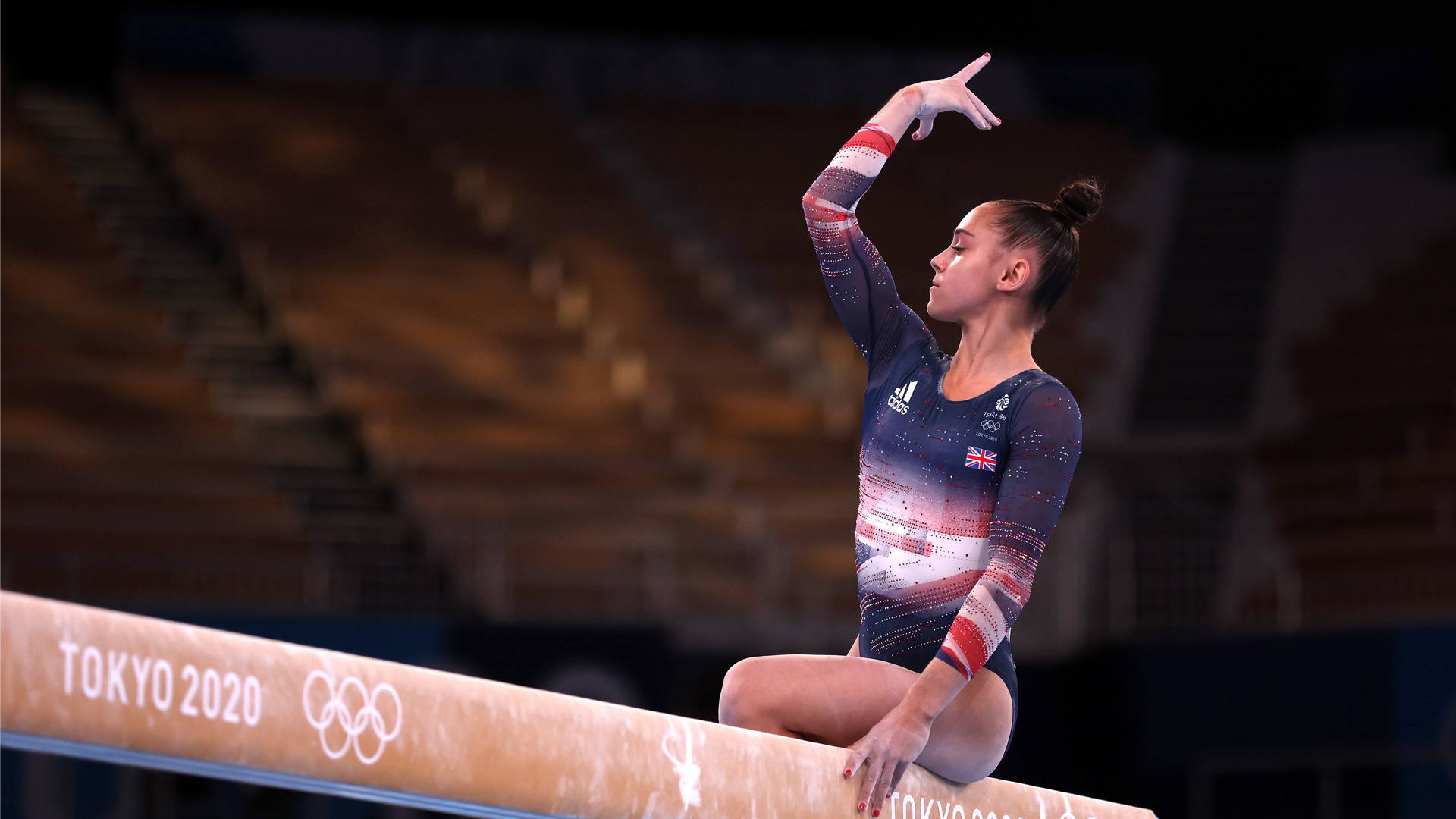 Jessica Gadirova, Balance Beam Wallpaper, 1920x1080 Full HD Desktop