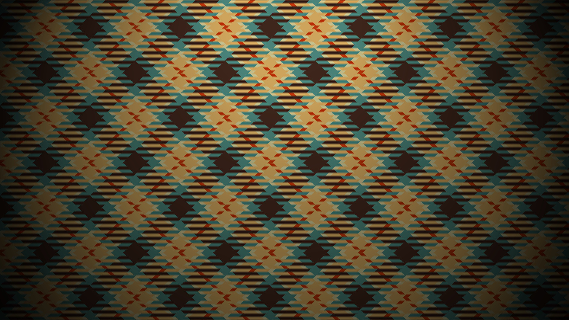 Blue and orange plaid, Colorful combination, Desktop wallpaper, Creative design, 1920x1080 Full HD Desktop