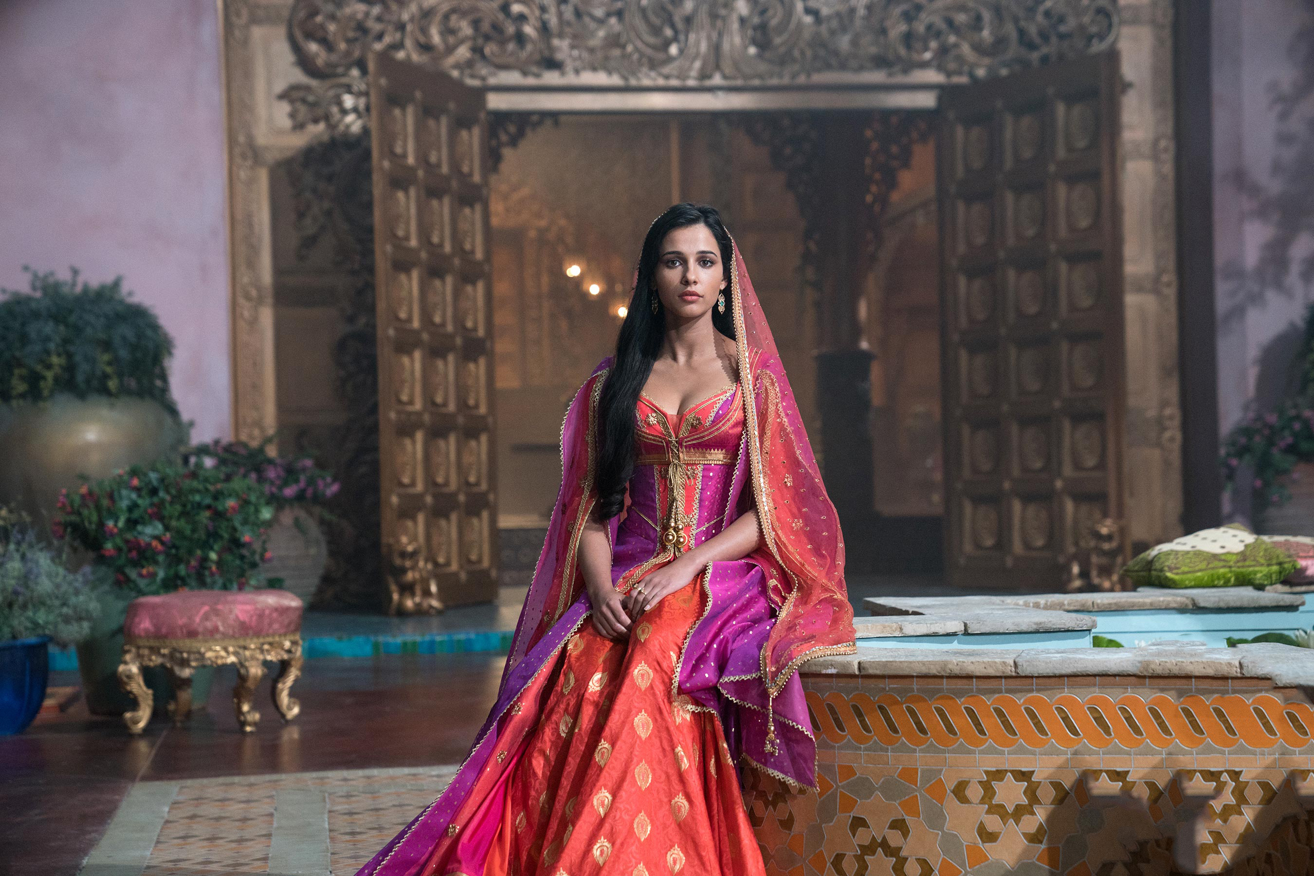 Naomi Scott as Jasmine, Aladdin movie, HD movies, 2700x1800 HD Desktop