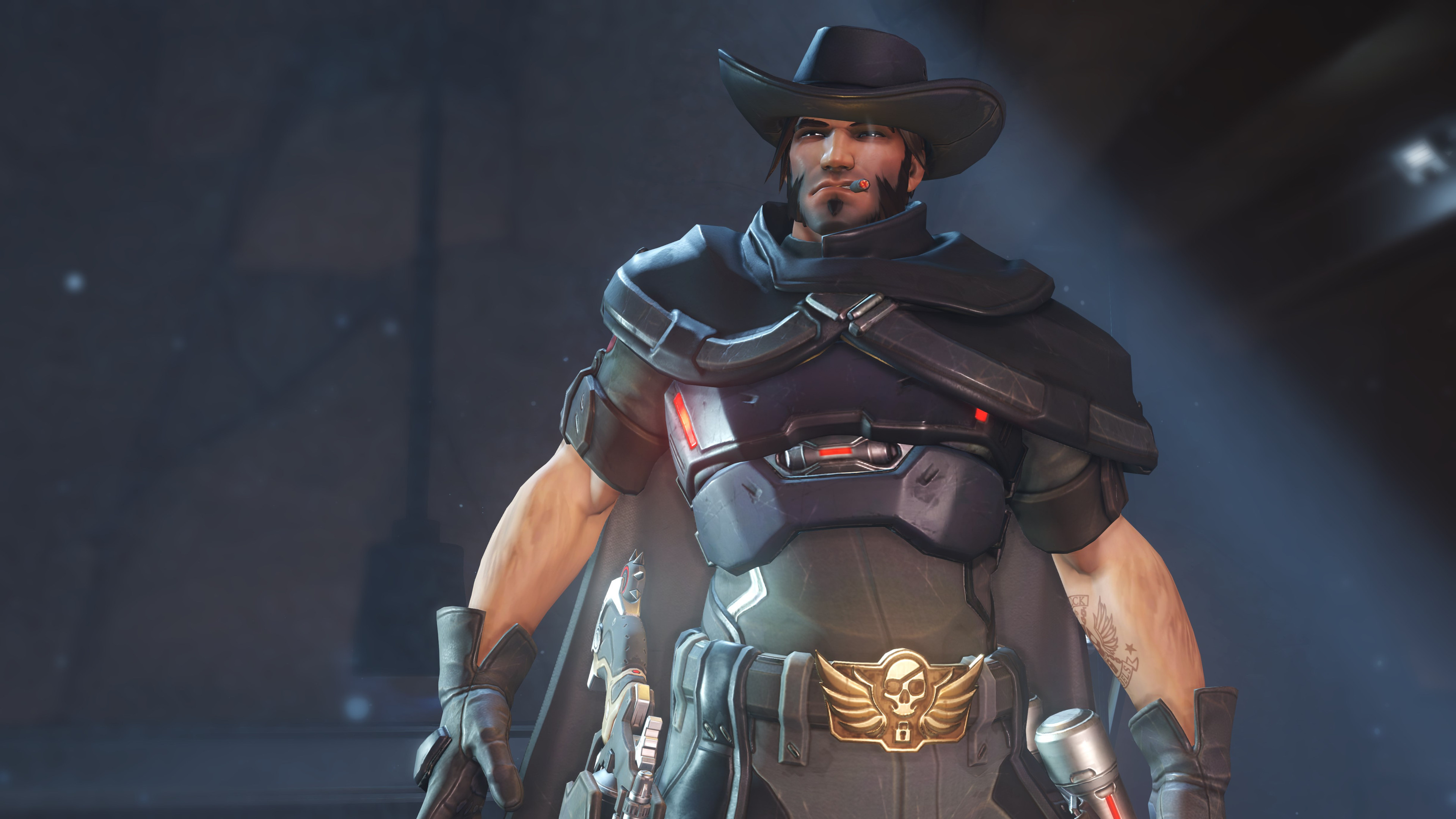 McCree, Blackwatch skin, Alternate appearance, Stylish and mysterious, 3840x2160 4K Desktop