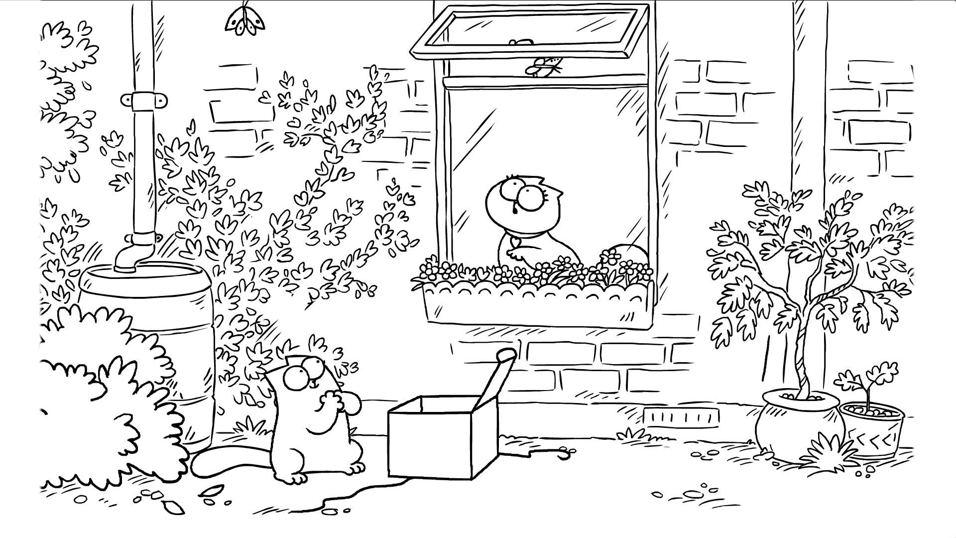 Simon's cat, Romantic present, Misunderstood gesture, Valentine's Day, 1920x1080 Full HD Desktop