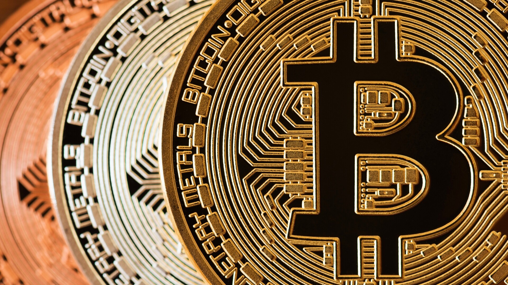 Bitcoin desktop wallpapers, Crypto enthusiasts, Eye-catching designs, Digital assets, 1920x1080 Full HD Desktop