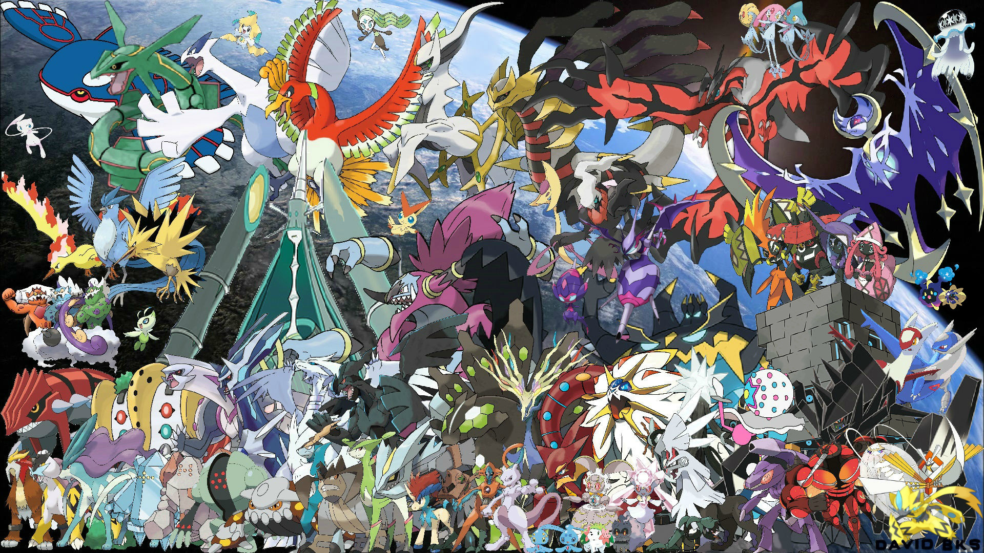 Legendary Pokmon, Mythical creatures, Powerful guardians, Legendary aura, 1920x1080 Full HD Desktop