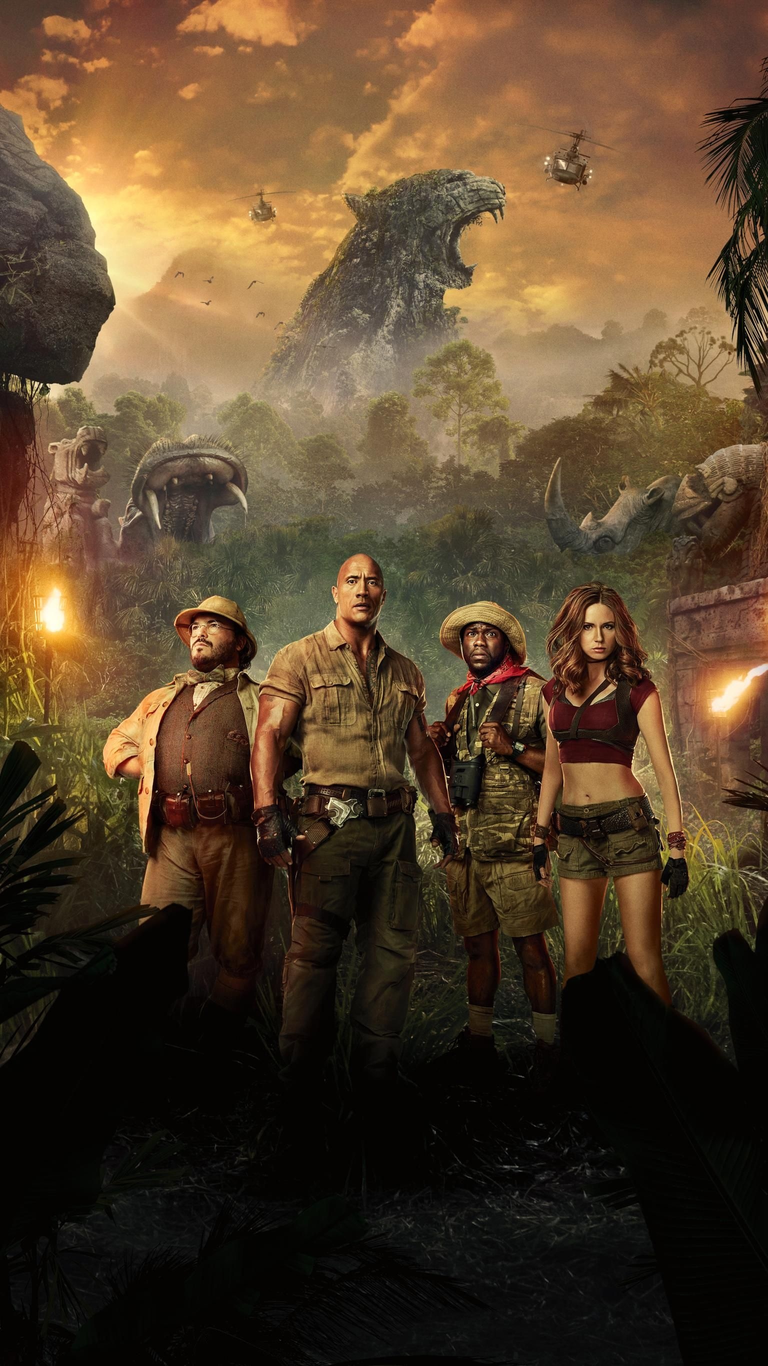 Jumanji films, Welcome to the Jungle, Phone wallpaper, 1540x2740 HD Phone