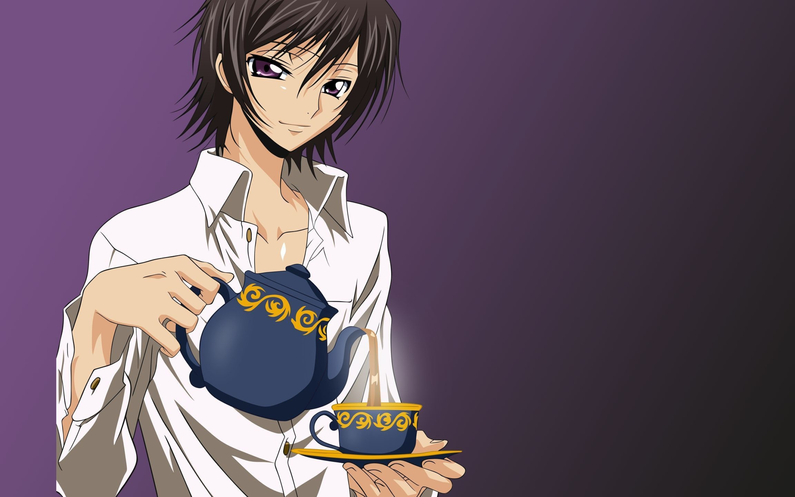 Lelouch Lamperouge, Code Geass, Anime wallpaper, 2560x1600 HD Desktop