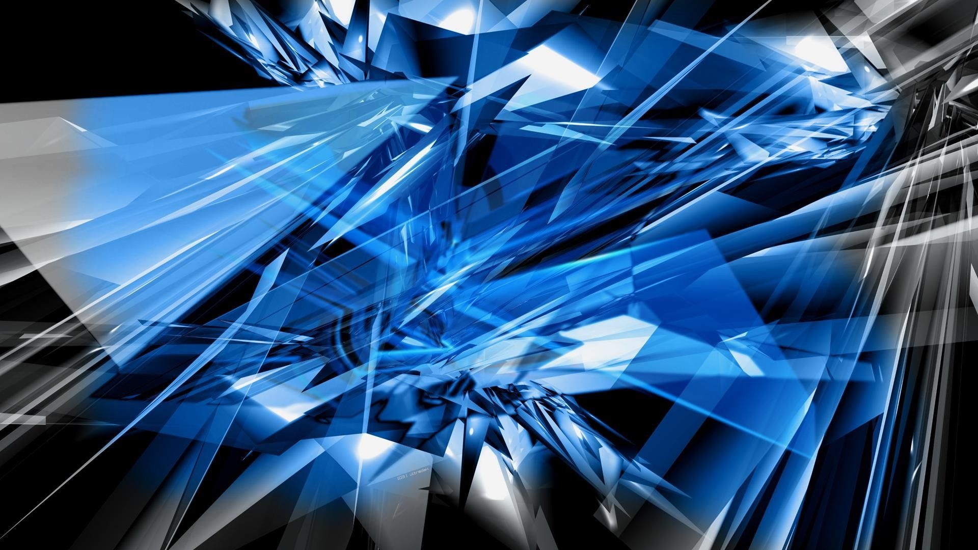 Cool blue, Abstract designs, Color exploration, Harmonic, Calm, 1920x1080 Full HD Desktop