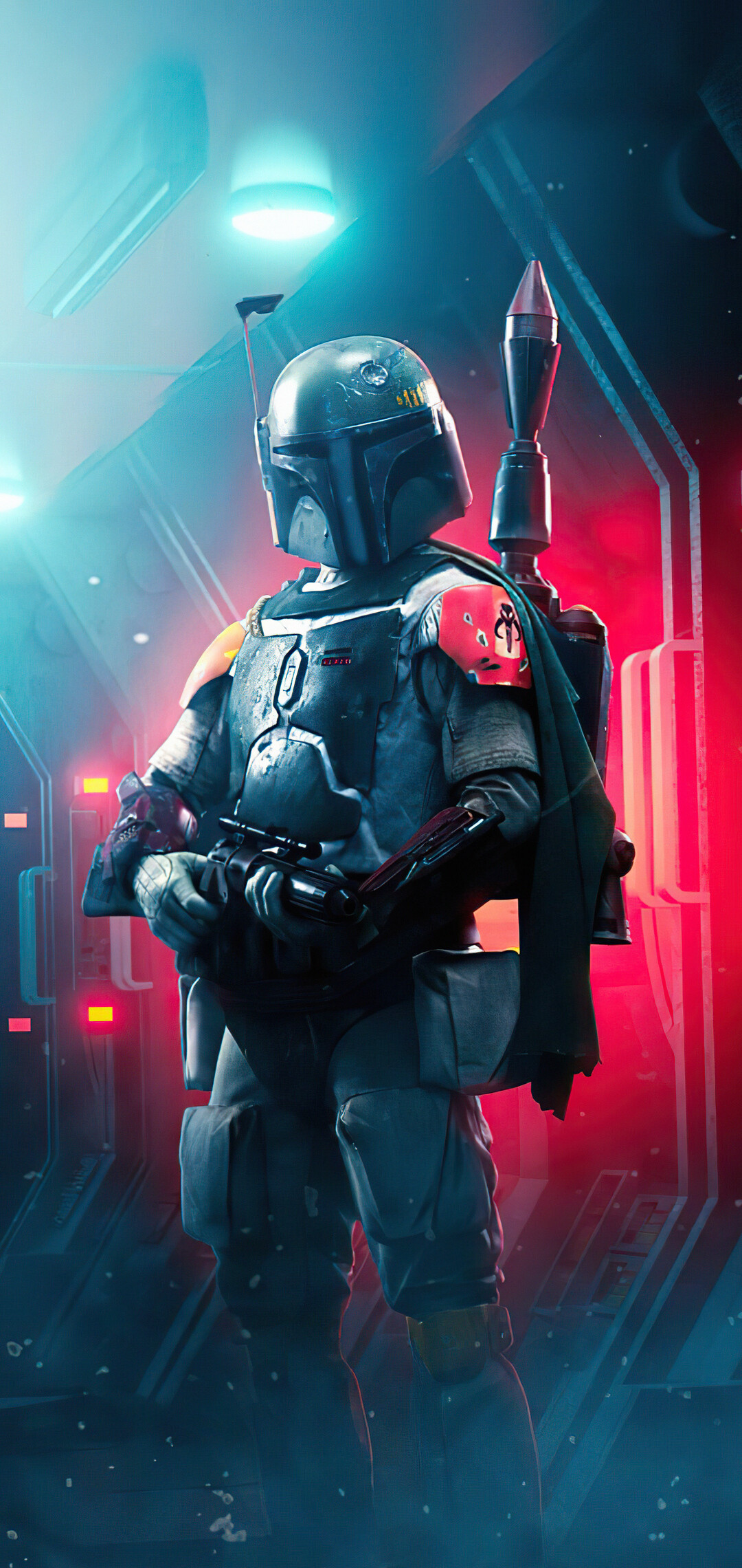 Boba Fett HD wallpapers, High-resolution images, Impressive graphics, Fan-favorite character, 1080x2280 HD Phone