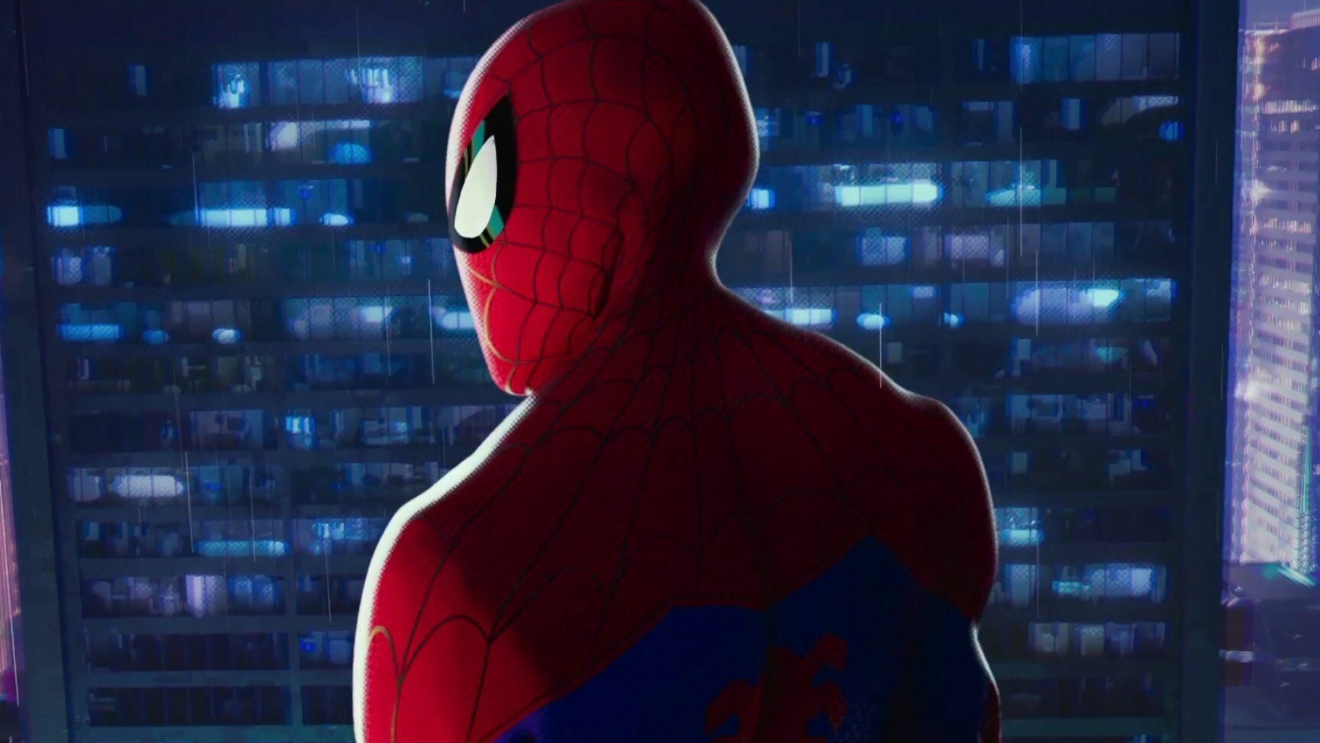 Spider-Man: Into the Spider-Verse, Animated superhero adventure, Multiverse exploration, Striking imagery, 1920x1080 Full HD Desktop