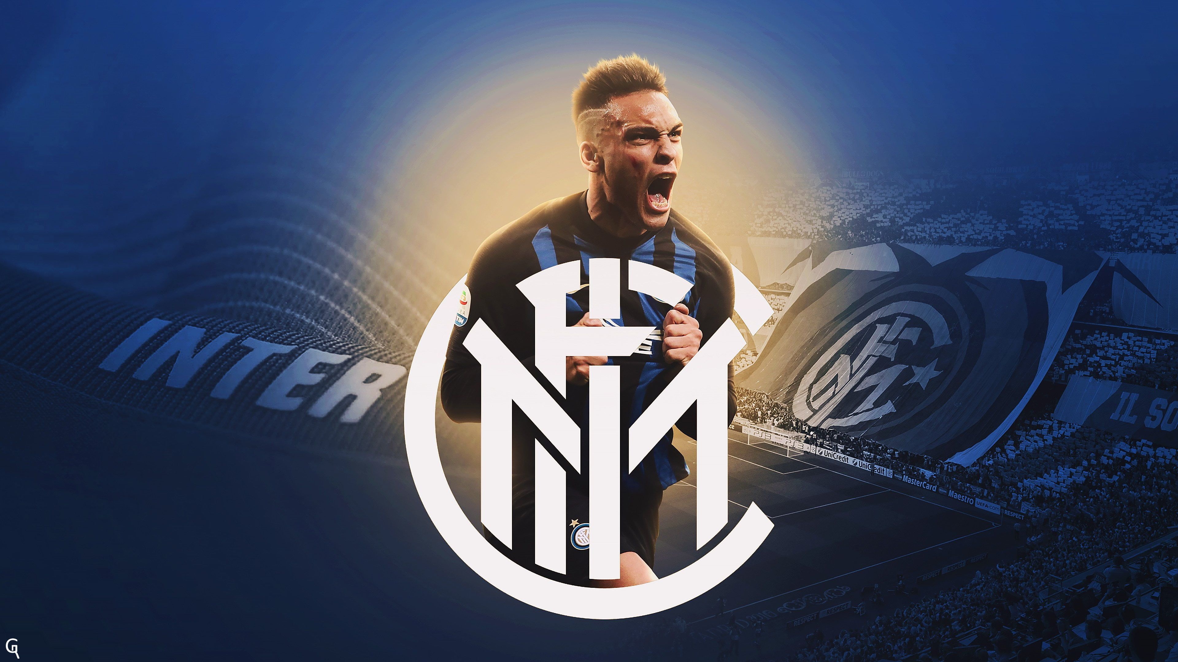 Lautaro Martinez, Inter Wallpaper, 3840x2160 4K Desktop