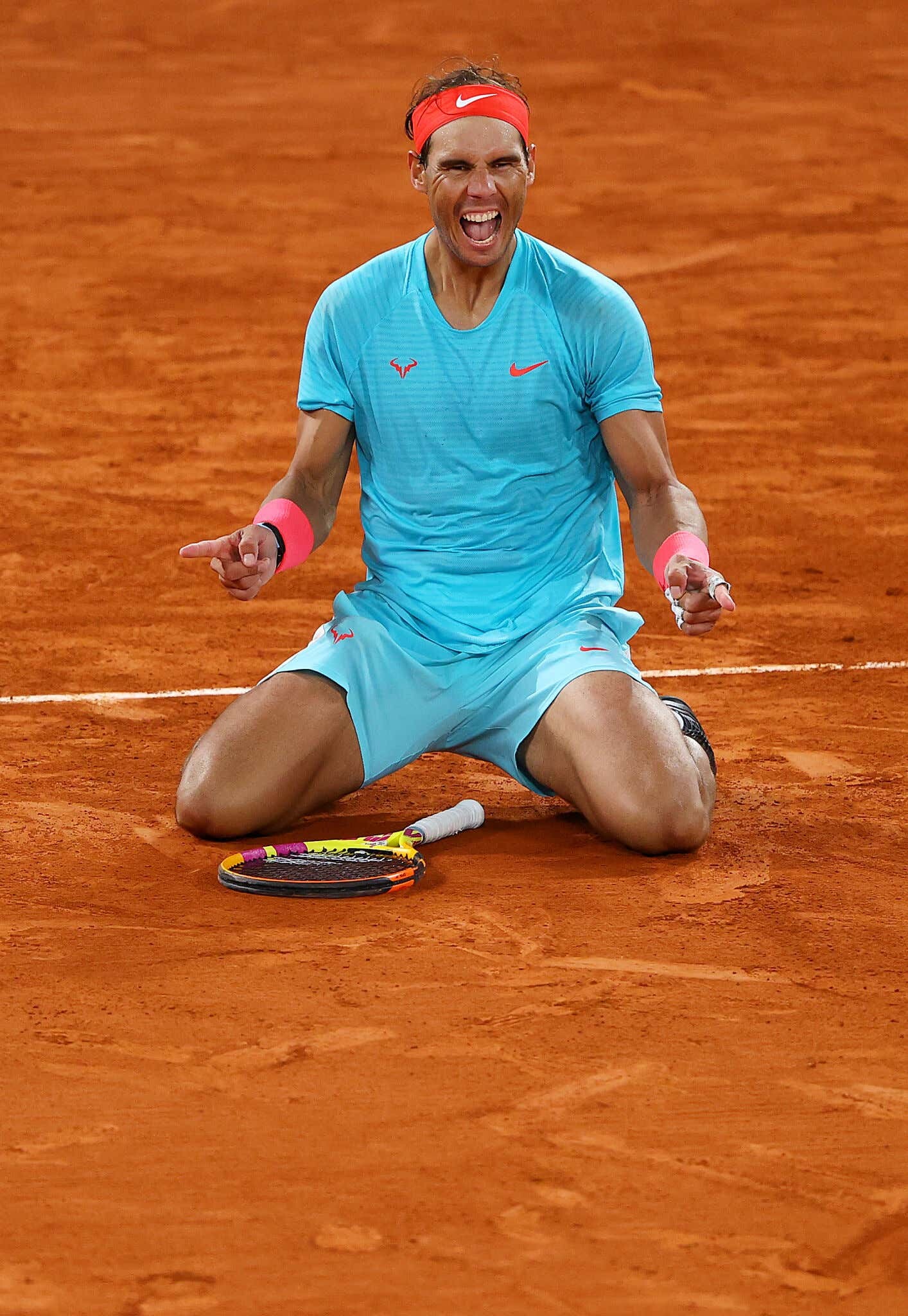 Rafael Nadal, King of Clay, French Open 2020, 1420x2050 HD Phone