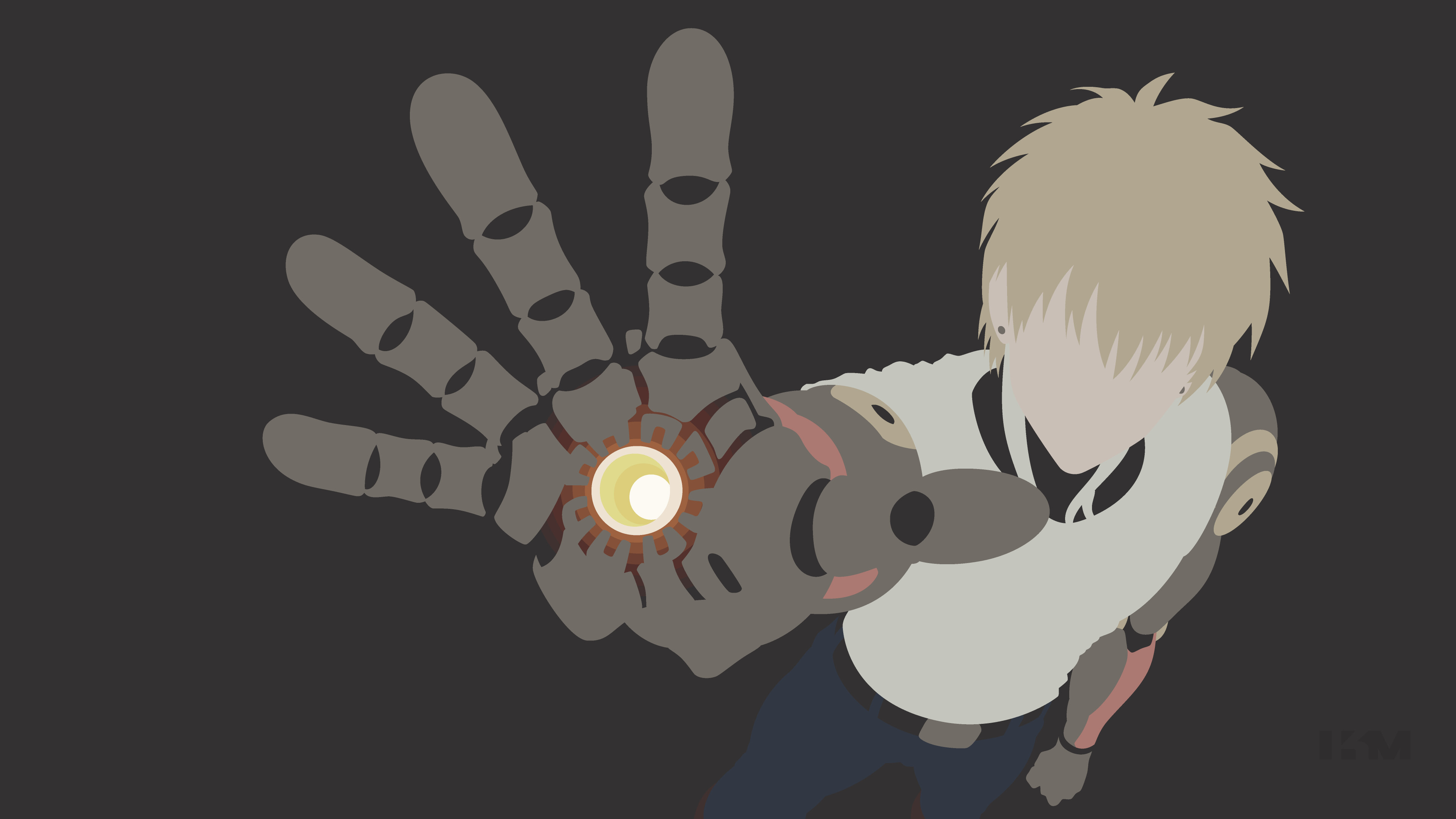 Genos, Saitama, Minimal wallpapers, Popular backgrounds, 3840x2160 4K Desktop