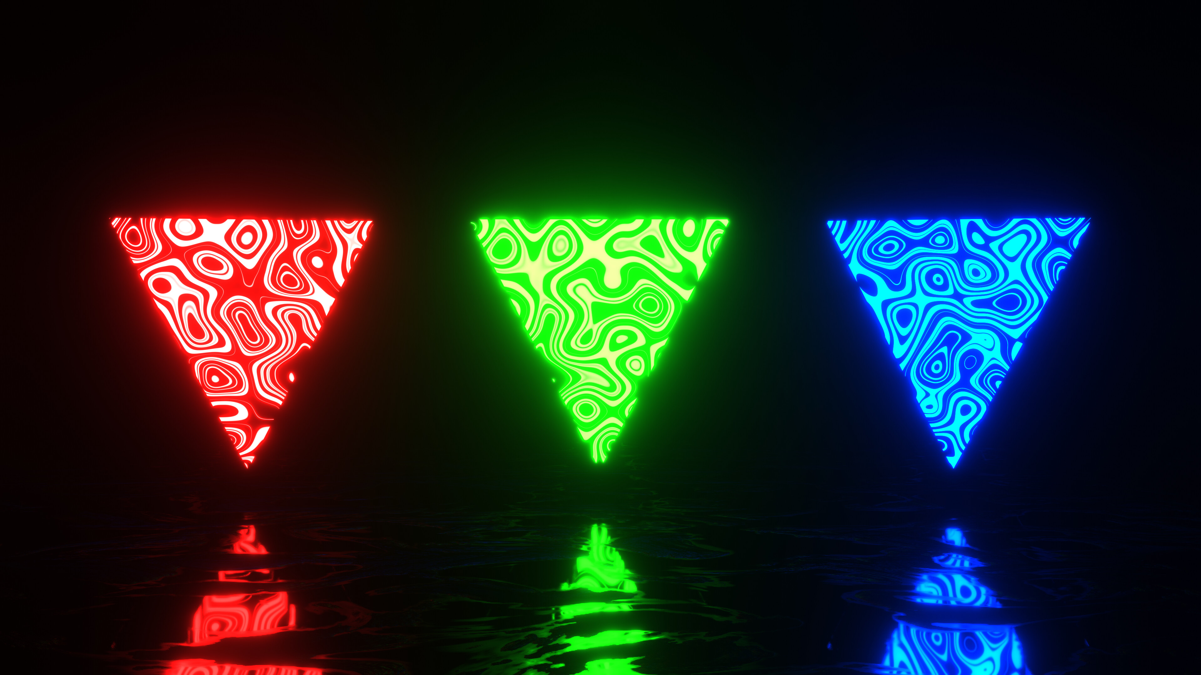 Artistic triangle, Ultra HD wallpaper, Creative expression, Dynamic visuals, 3840x2160 4K Desktop