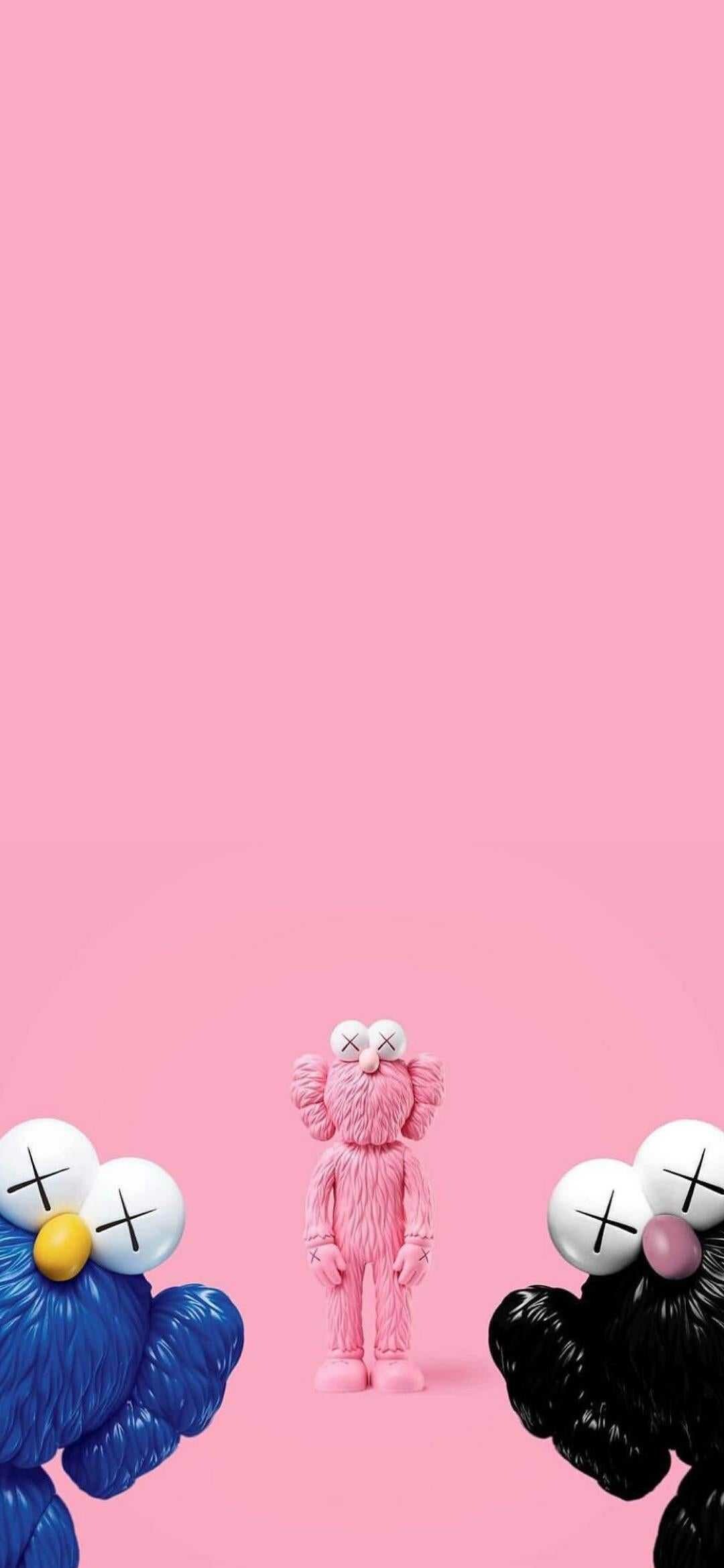 Ultra HD KAWS art, Vibrant wallpaper, Pop culture masterpiece, Hypebeast's favorite, 1080x2340 HD Phone