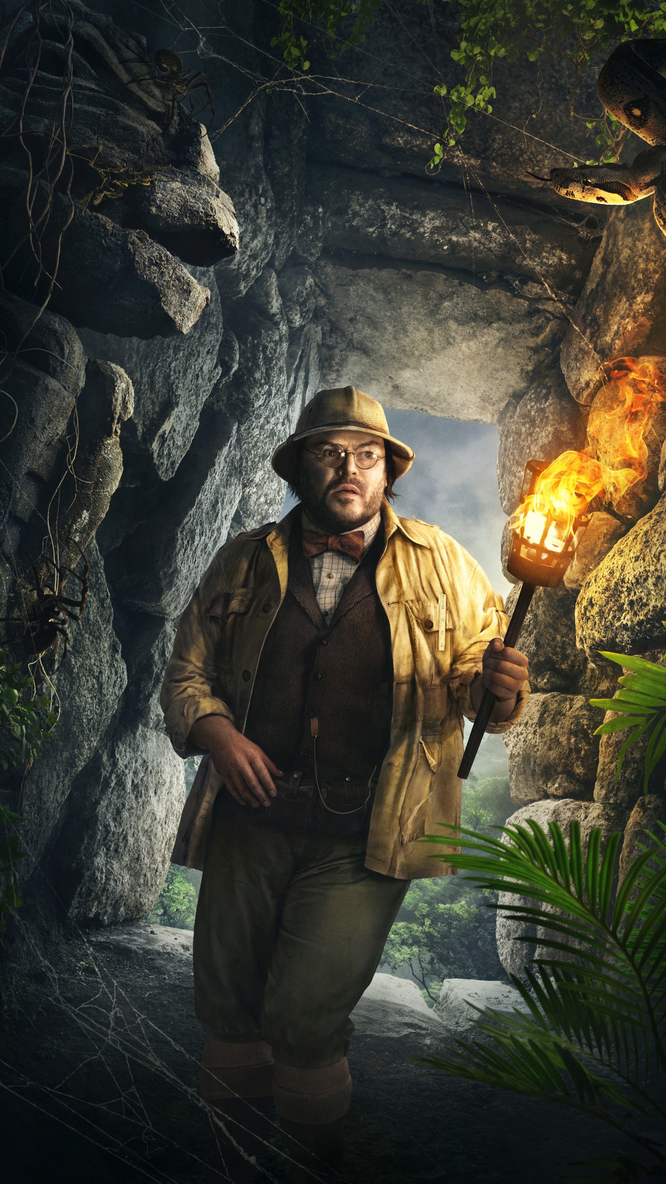 Jumanji: Welcome to the Jungle, Jack Black 4K, Movies 16561, 2160x3840 4K Phone