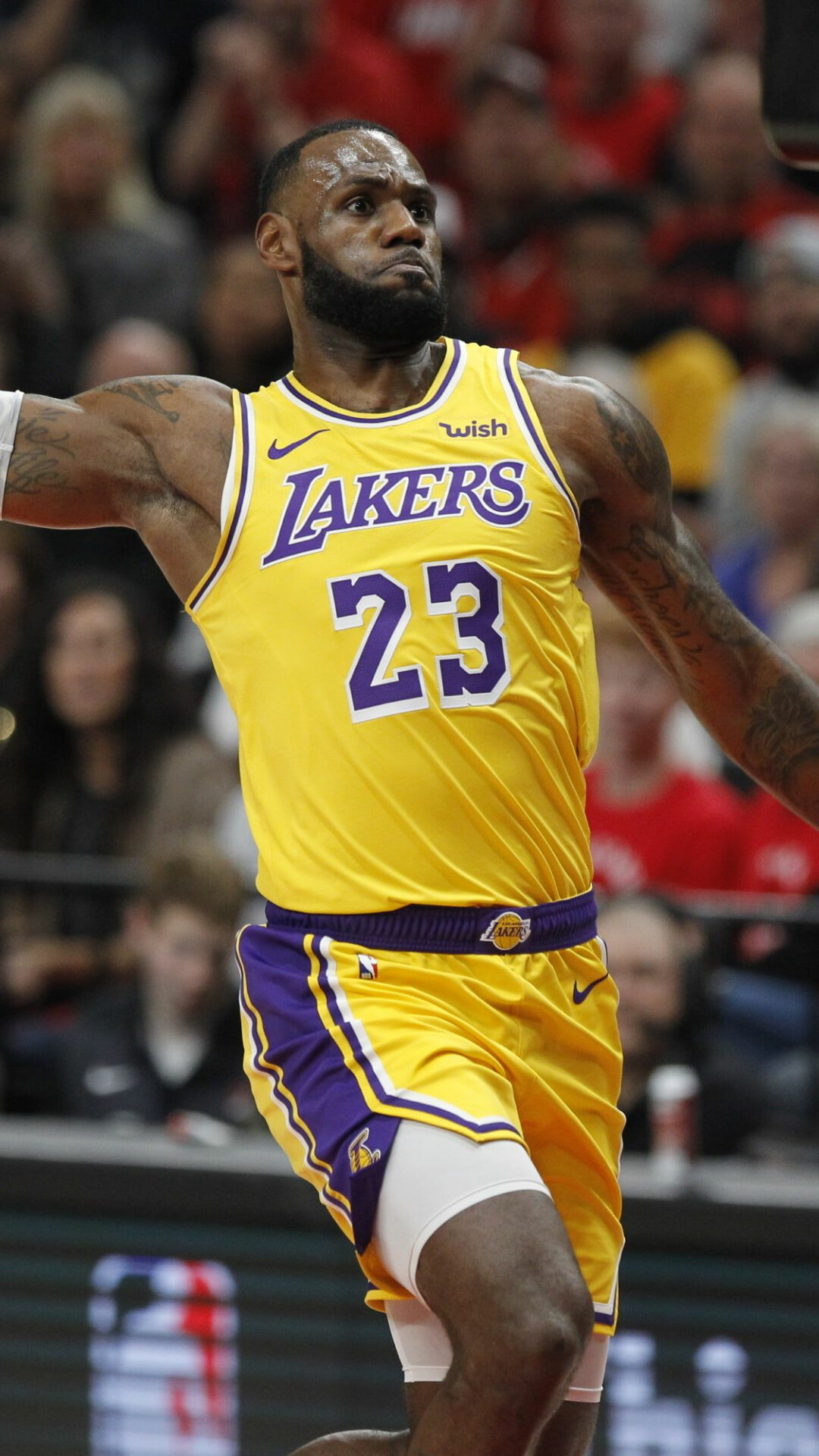 LeBron James, NBA player, Lakers, Championship rings, 1080x1920 Full HD Phone