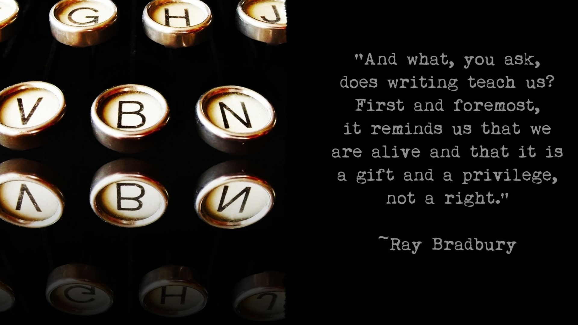 Ray Bradbury, Wednesday wallpaper, Writers, Inspiration, 1920x1080 Full HD Desktop