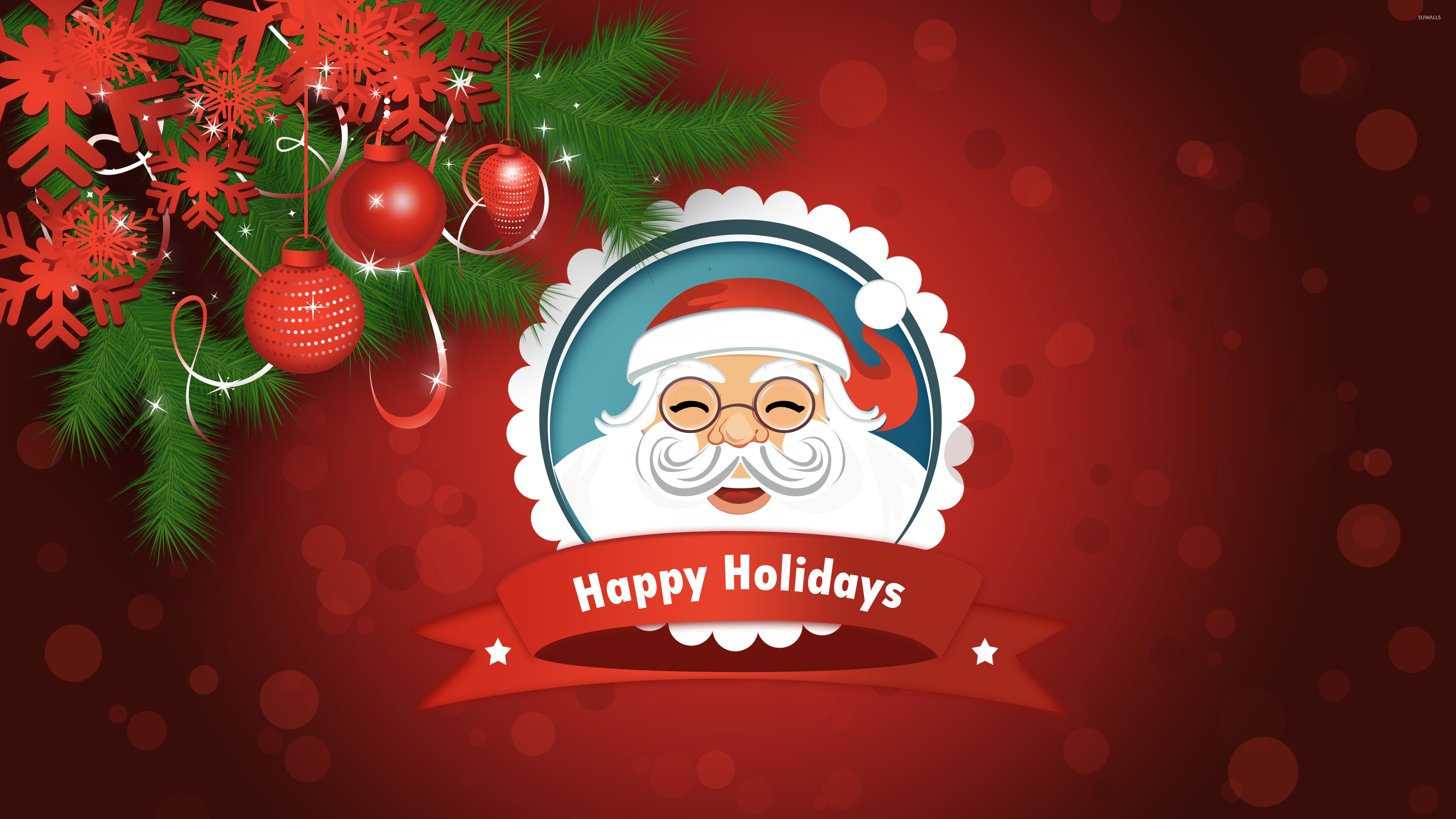 Santa Claus, Smiling Santa Claus, Holiday wallpapers, Festive cheer, 3840x2160 4K Desktop