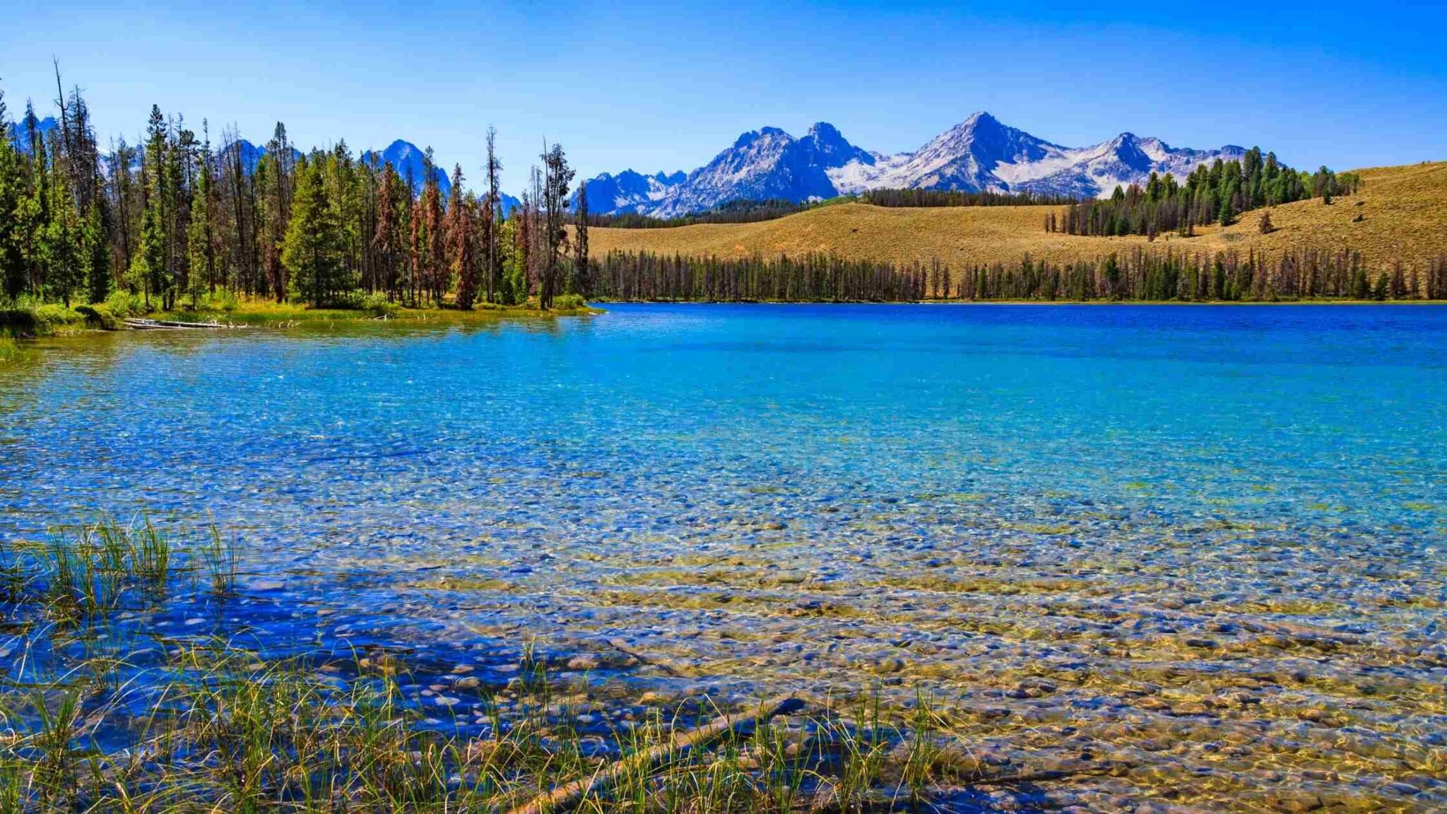 Little Redfish Lake, Idaho Wallpaper, 2050x1160 HD Desktop