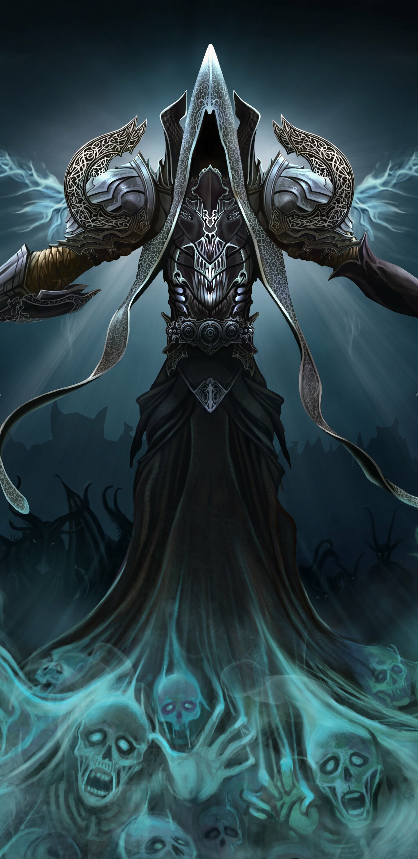 Diablo, Reaper of Souls, Dark fantasy, Intense hack and slash, 1440x2960 HD Phone