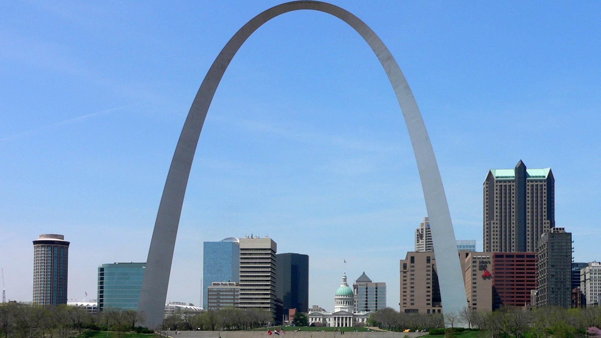 St. Louis Gateway Arch, Wallpaper, Open walls, 1920x1080 Full HD Desktop