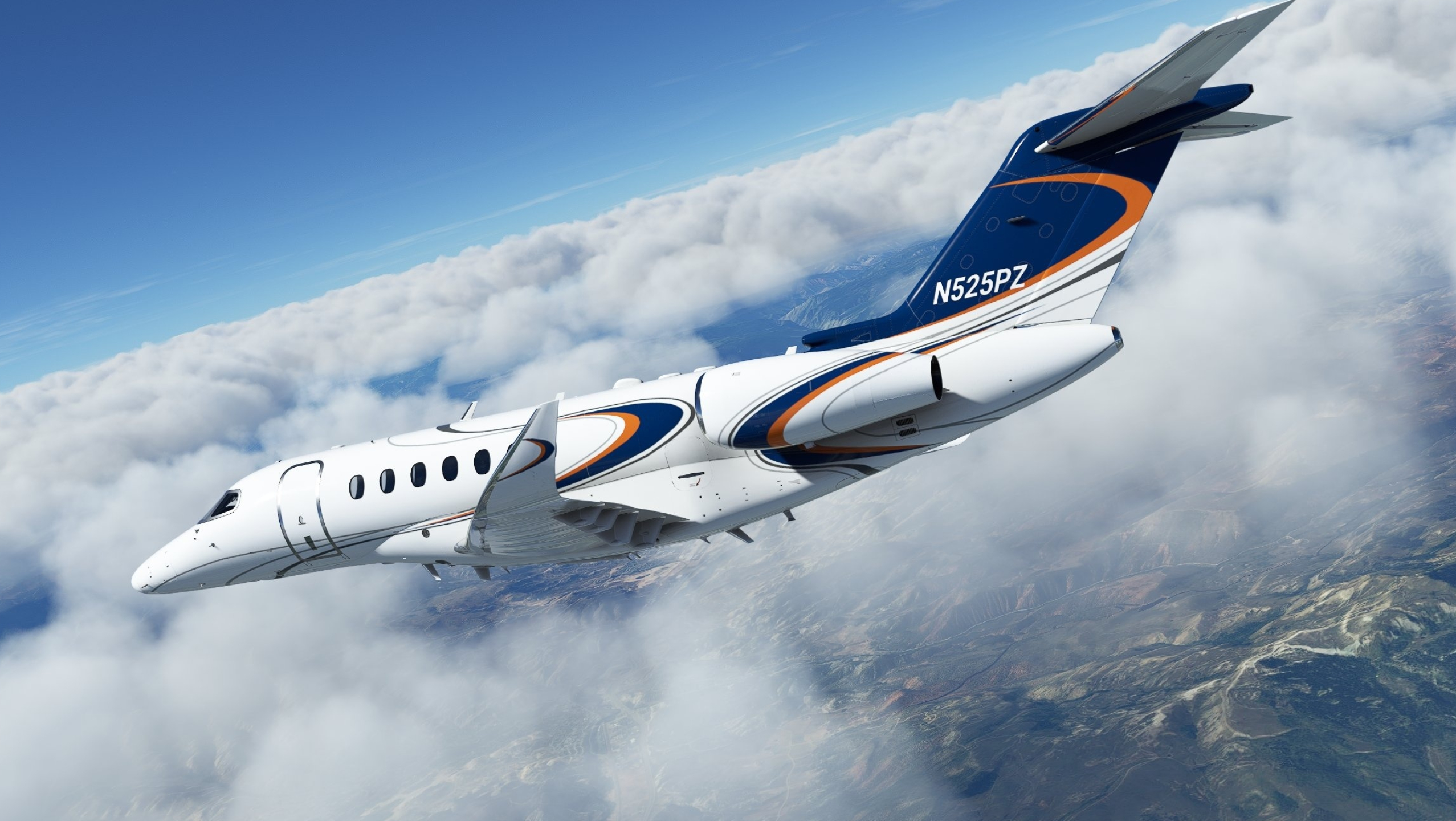 Embraer Legacy, Microsoft Flight Simulator, 2560x1440 HD Desktop