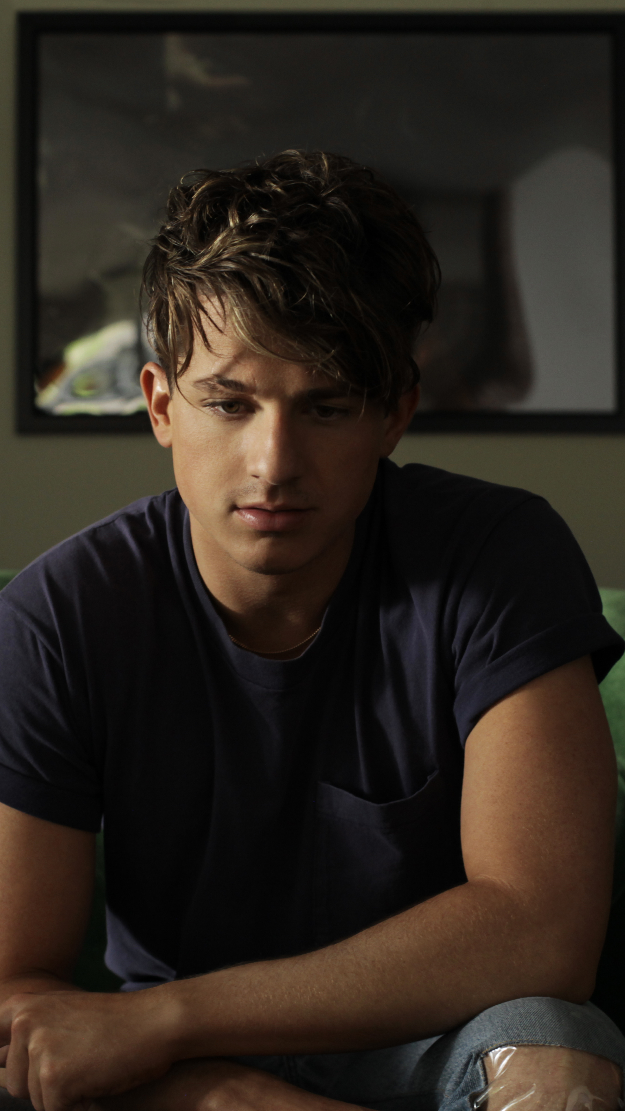 Charlie Puth Atlantic Records, Sony Xperia wallpapers, HD background images, Music artist, 2160x3840 4K Phone