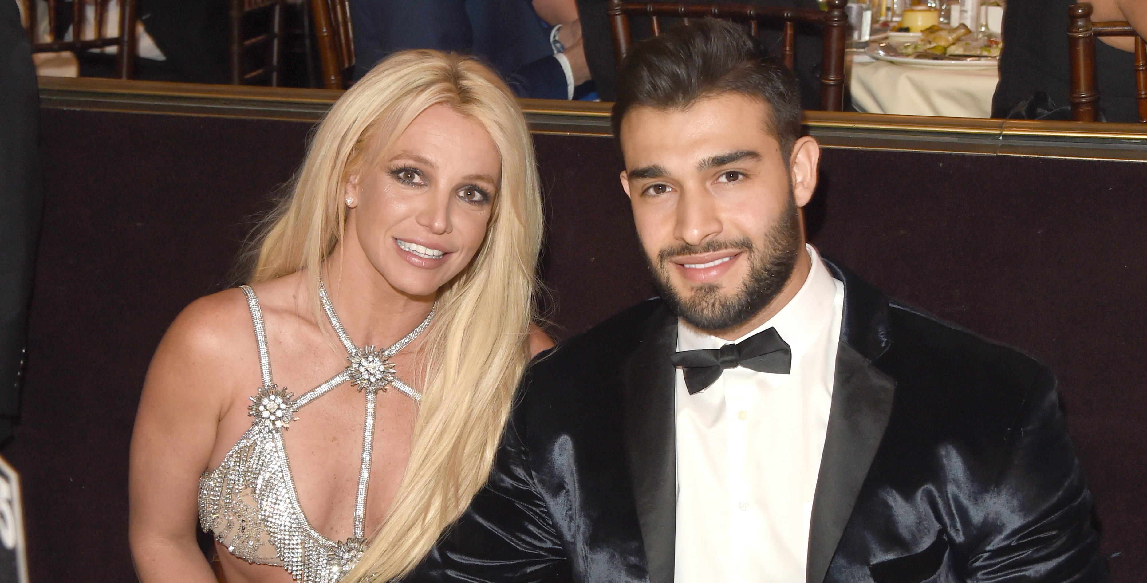 Sam Asghari, Speaking out, Britney Spears' pregnancy news, Supportive partner, 3740x1900 HD Desktop