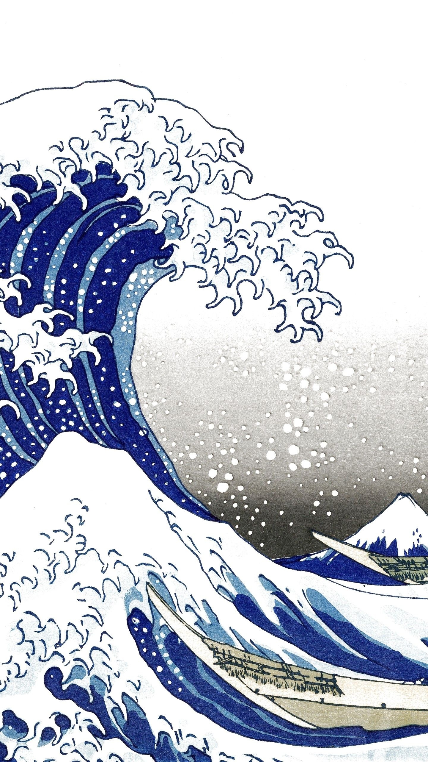 Laurence De Valmy, Great Wave off Kanagawa Wallpaper, 1440x2560 HD Phone