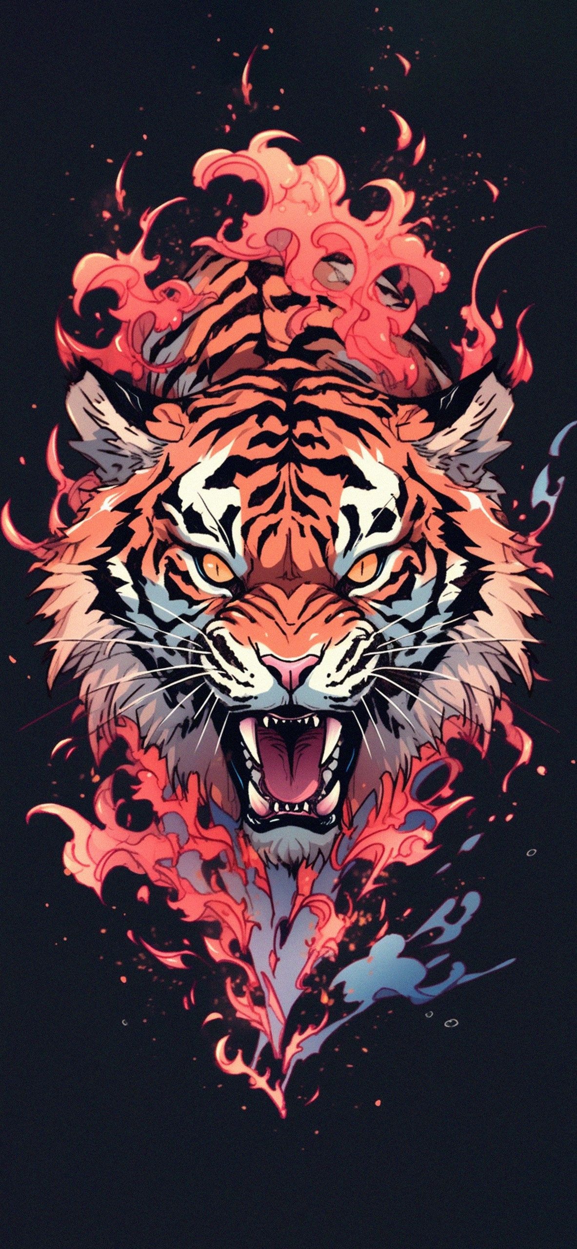 Tiger, Cool Backgrounds Wallpaper, 1190x2560 HD Phone