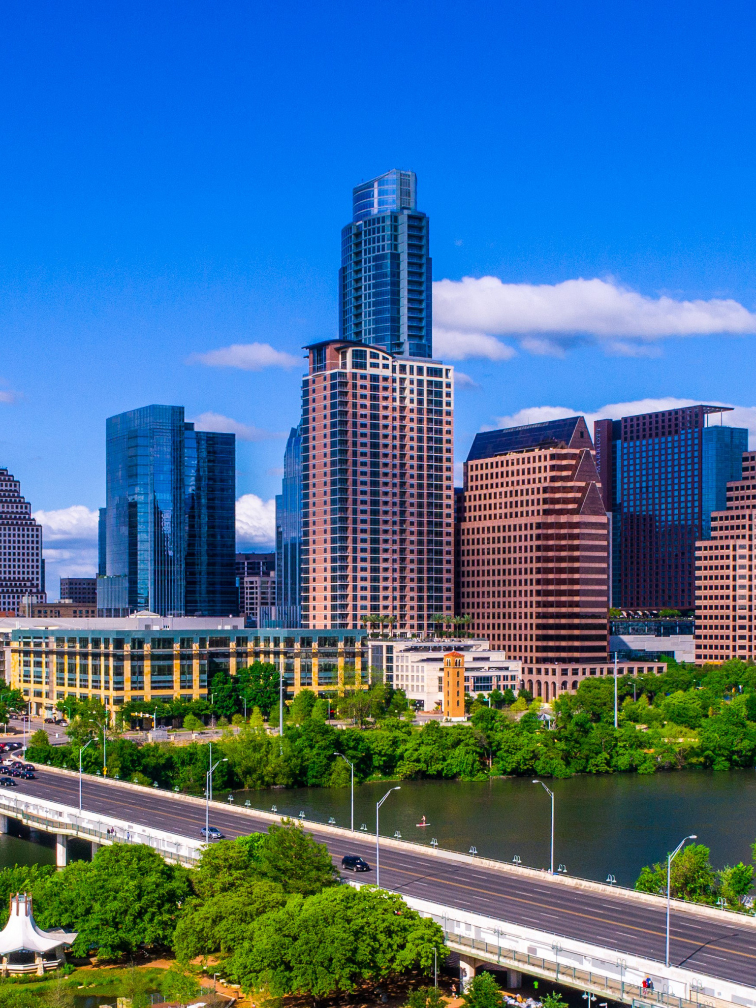 Austin Summer Cityscapes, American Beauty, Captivating Texas, 1540x2050 HD Phone