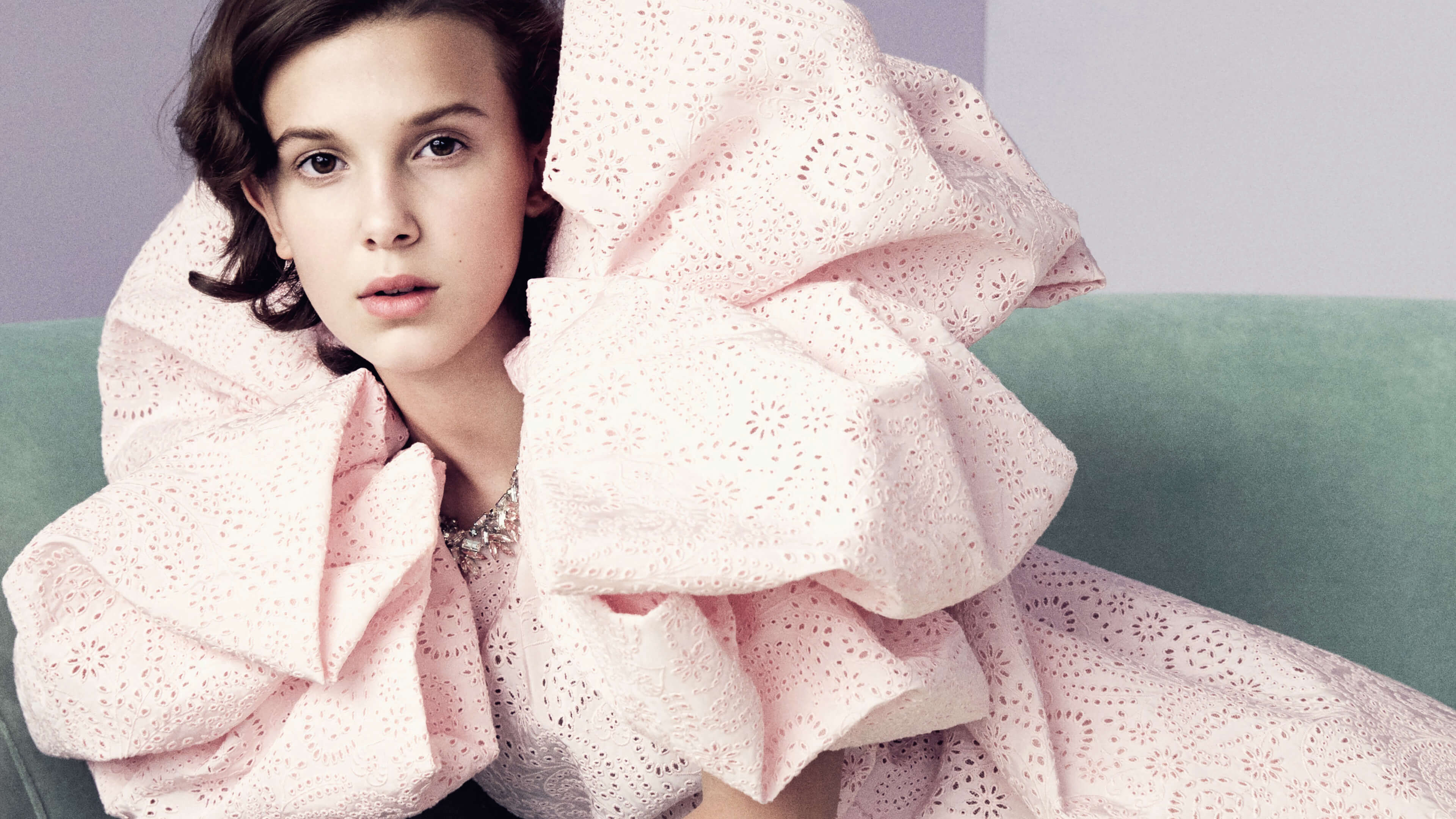 Vogue 2018, Millie Bobby Brown Wallpaper, 3840x2160 4K Desktop