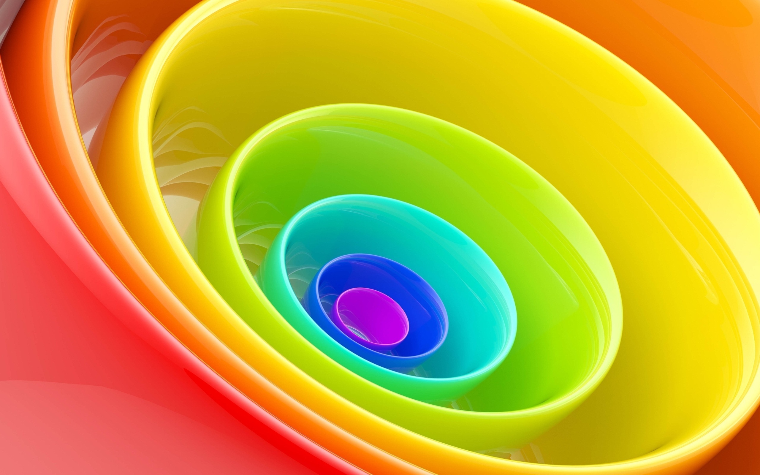 Circle, Rainbow Colored Wallpaper, 2560x1600 HD Desktop