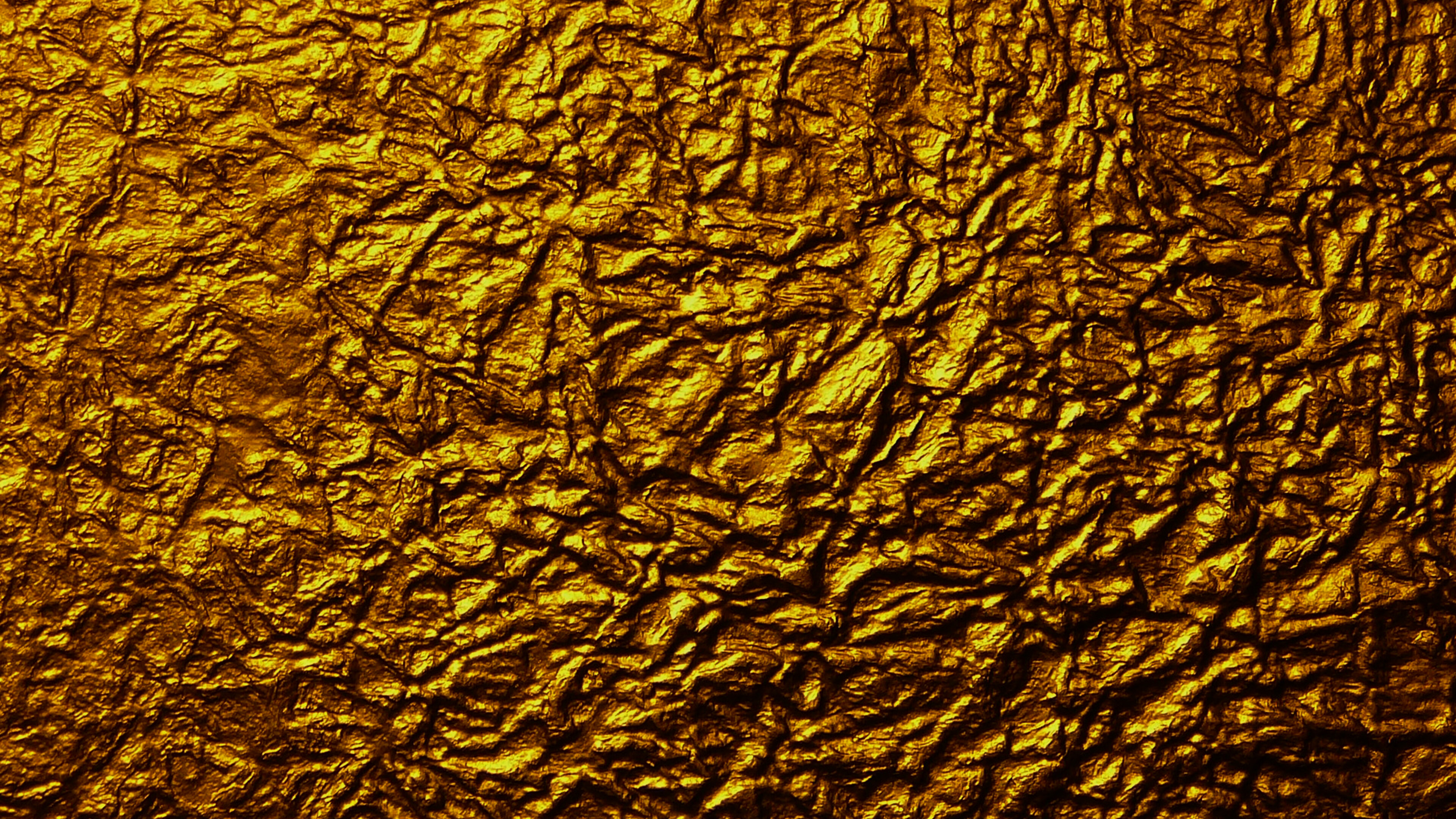 Metal, Gold Foil Wallpaper, 3840x2160 4K Desktop