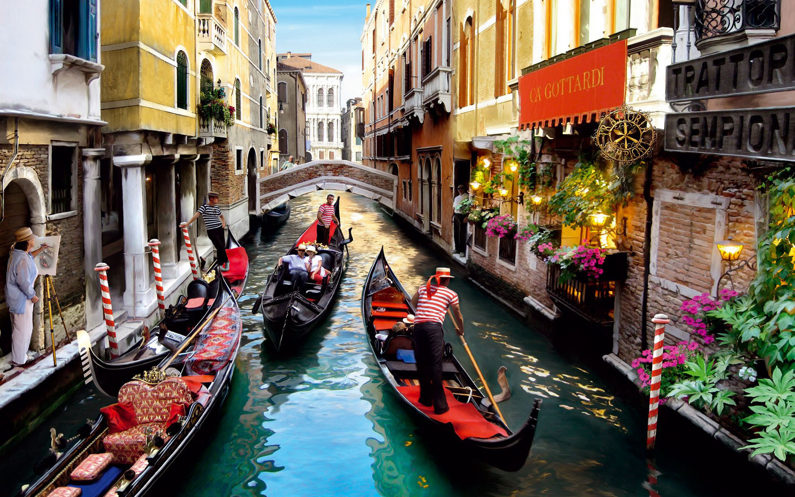 Romantic walk in Venice, Gondola ride, Beautiful canals, HD wallpaper, 2560x1600 HD Desktop