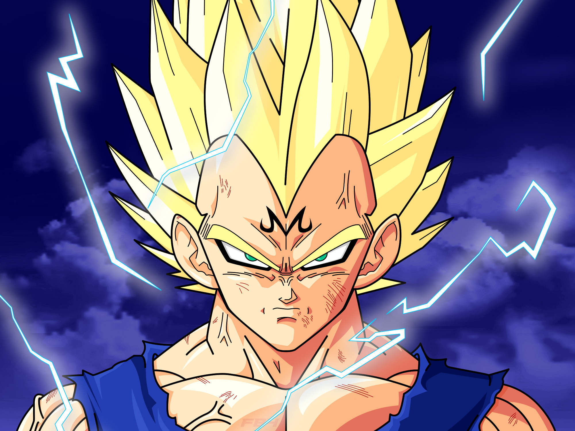 Majin Vegeta, 1920x1080, Posted by John Mercado, 2000x1500 HD Desktop